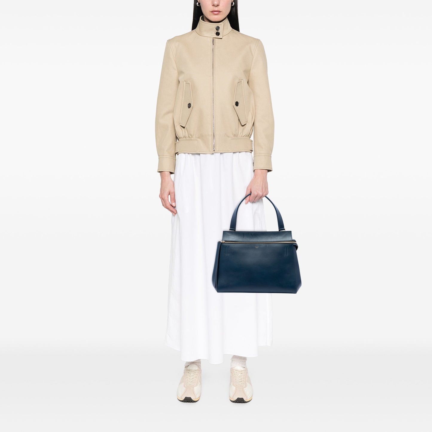 Celine Medium Leather Edge Handbag