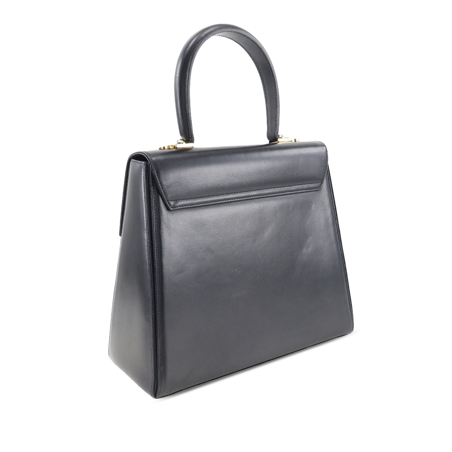 Ferragamo Small Leather Gancini Iconic Top Handle Bag