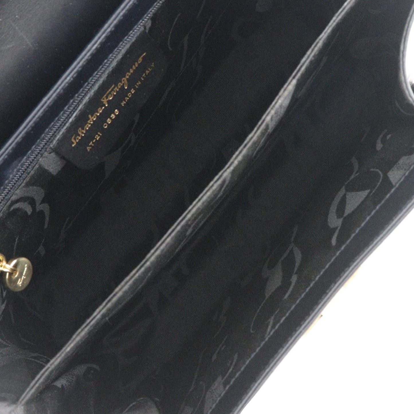 Ferragamo Small Leather Gancini Iconic Top Handle Bag