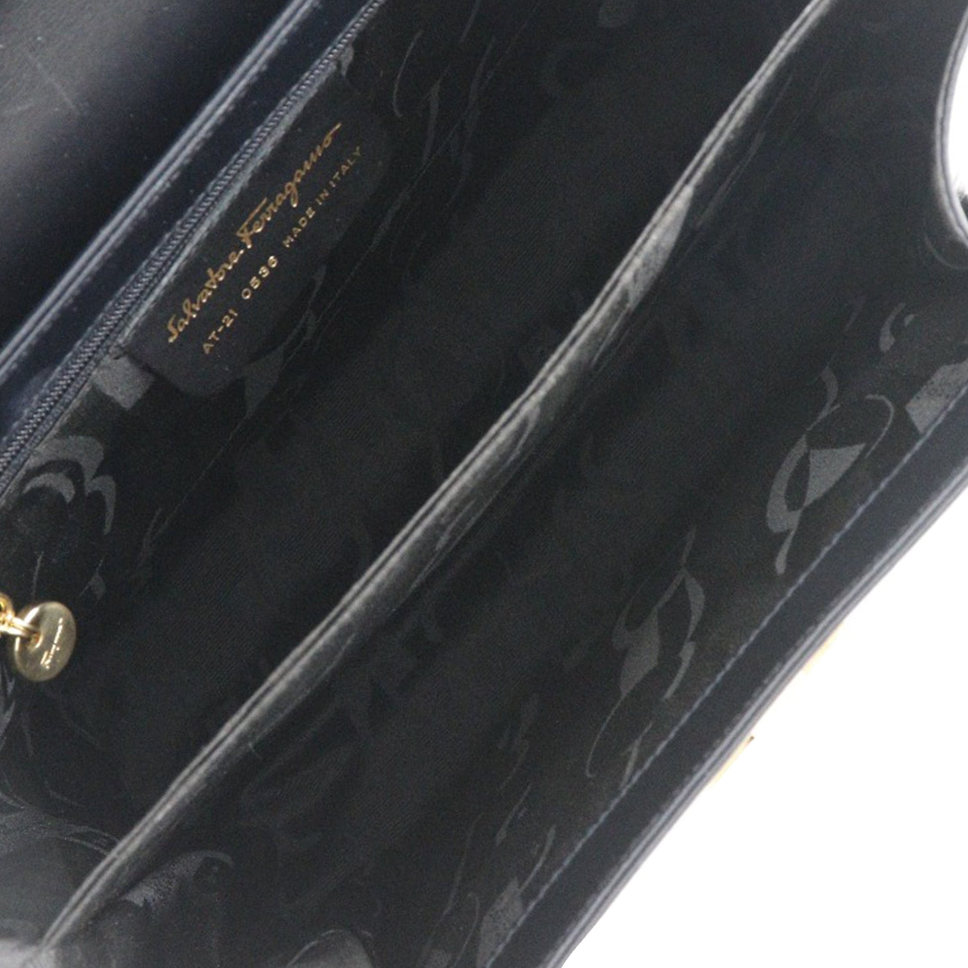 Ferragamo Small Leather Gancini Iconic Top Handle Bag