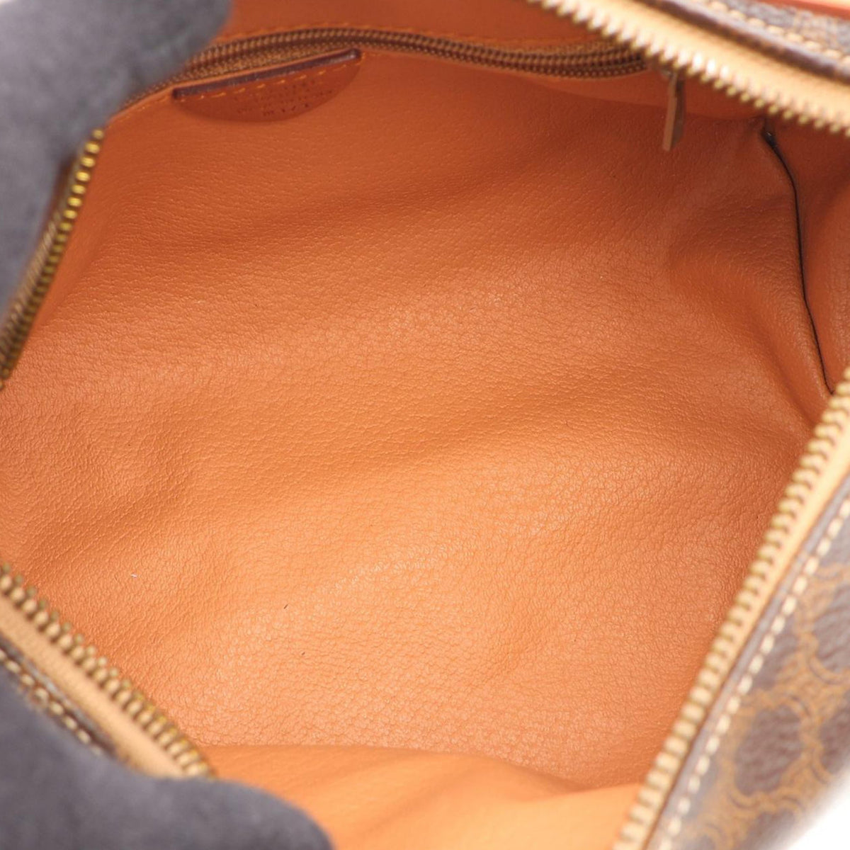 Celine Macadam Coated Canvas Handbag — Brown