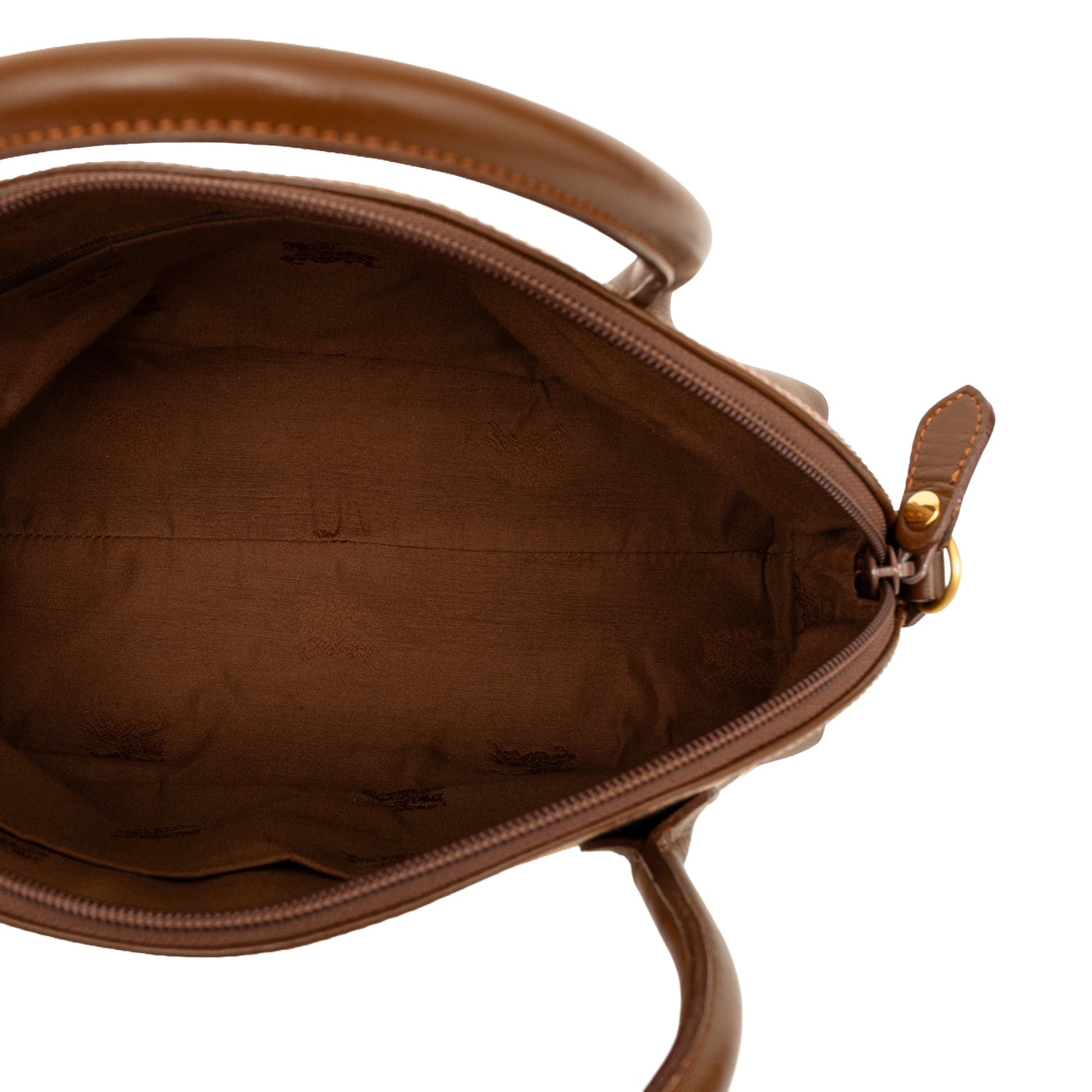 Burberry Haymarket Check Canvas Dome Satchel