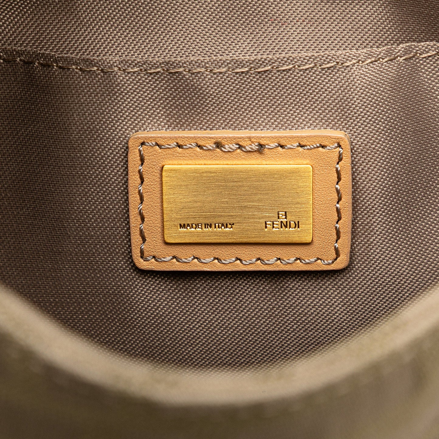 Fendi Zucca Canvas Shoulder Bag
