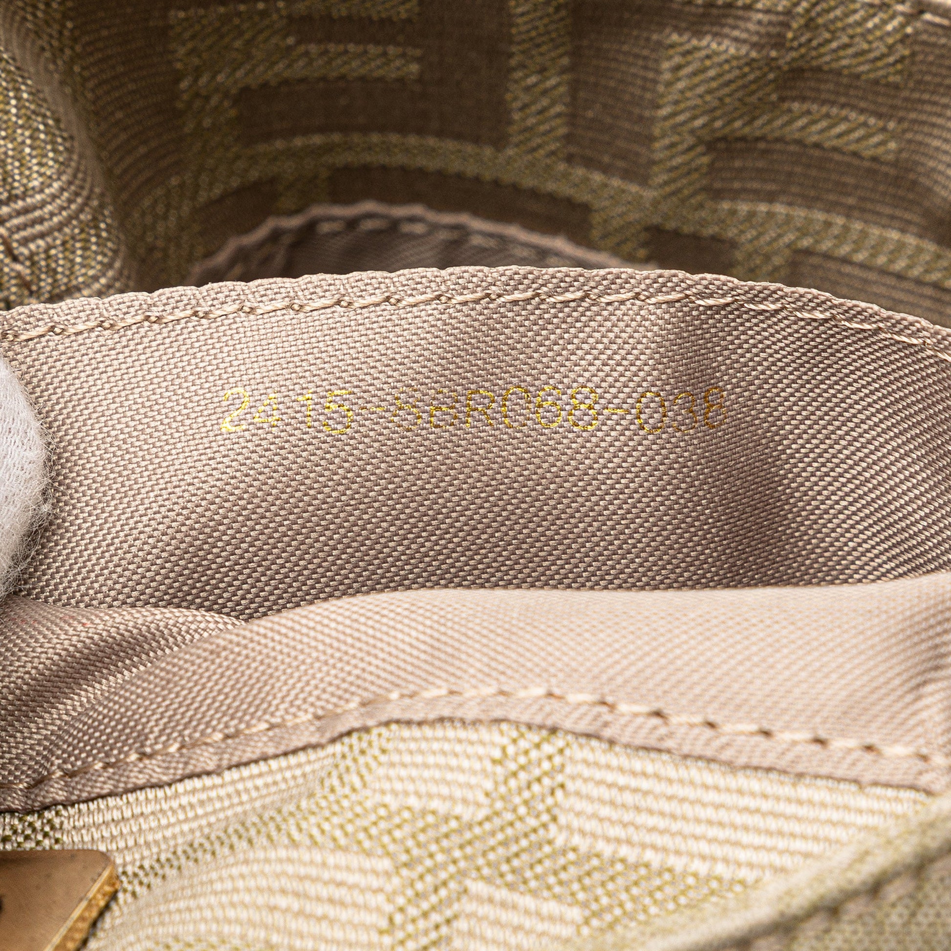 Fendi Zucca Canvas Shoulder Bag