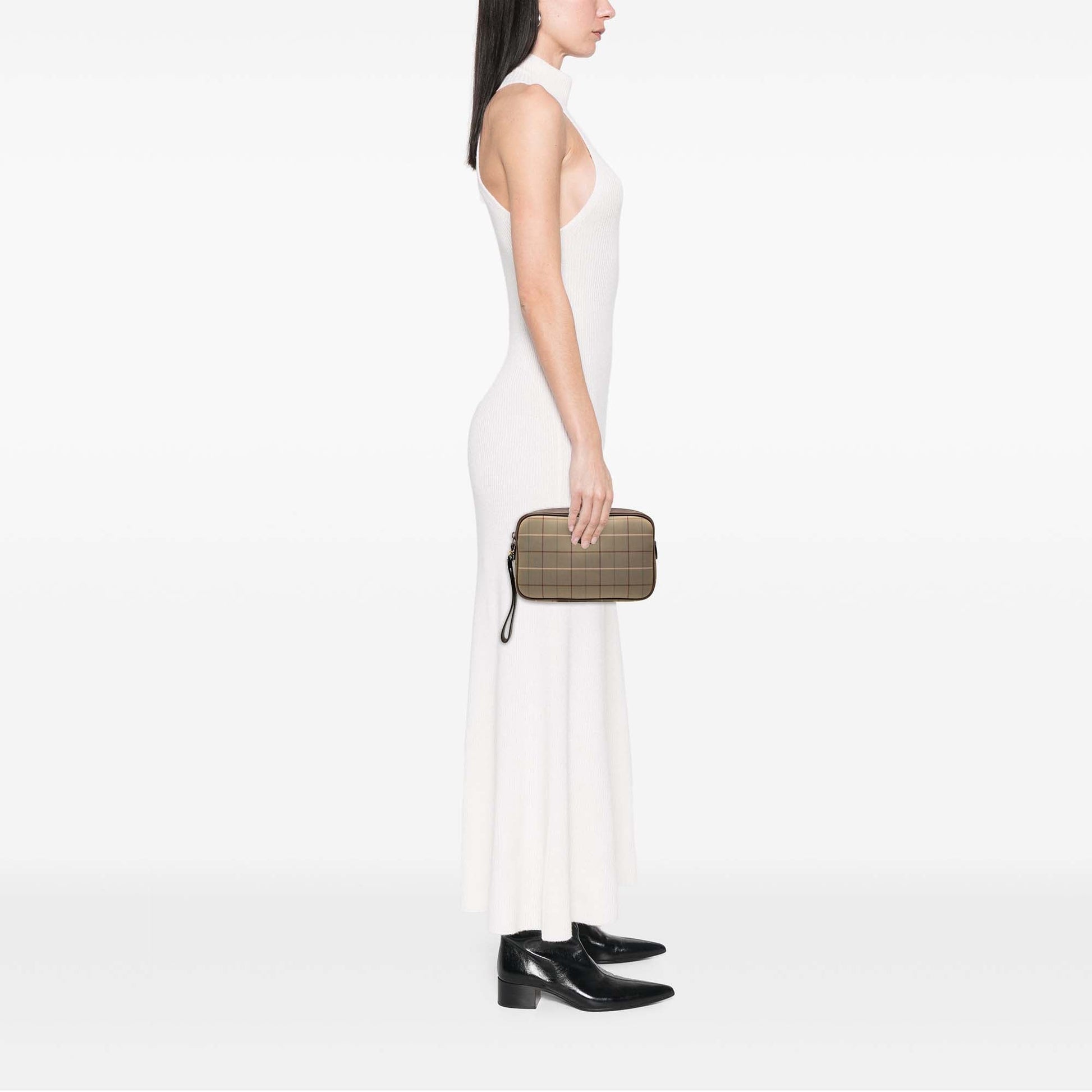 Burberry Vintage Check Canvas Clutch