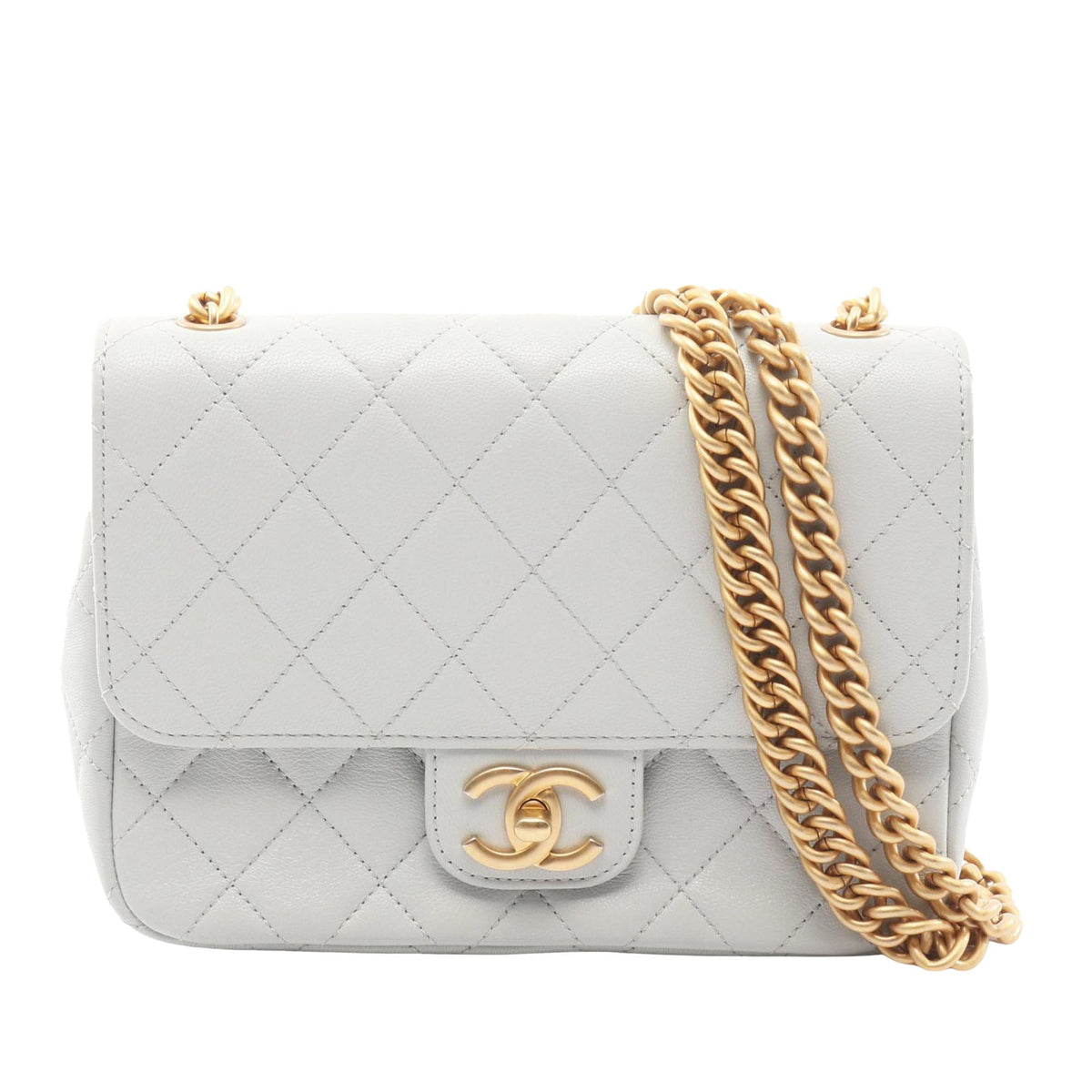 Chanel Diamond Quilt Lambskin Flap Bag