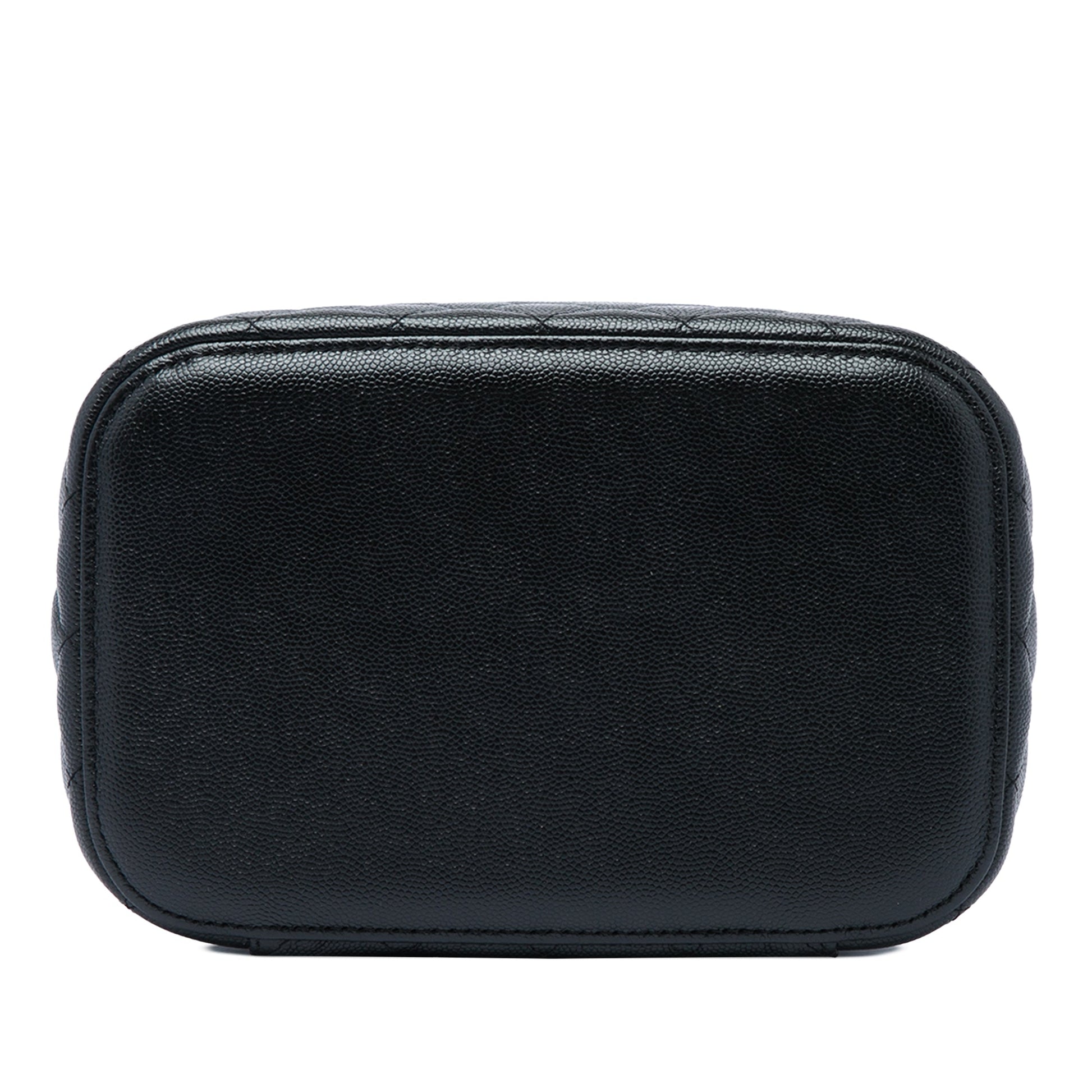 Chanel CC Quilted Caviar Vanity Case