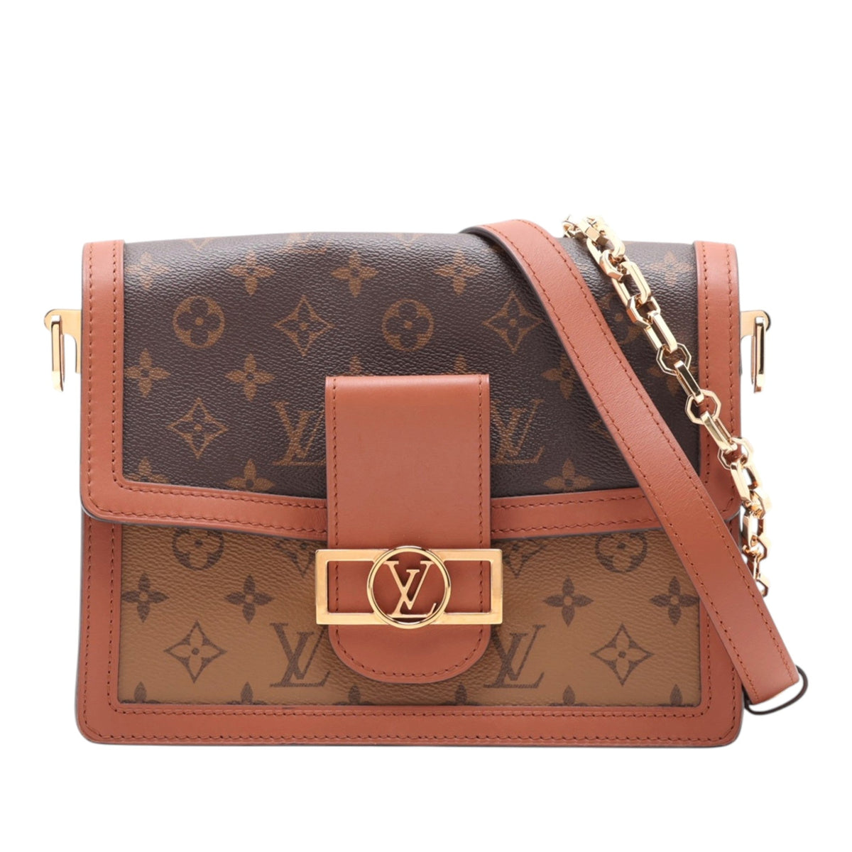 Louis Vuitton Monogram Reverse Dauphine MM — Brown