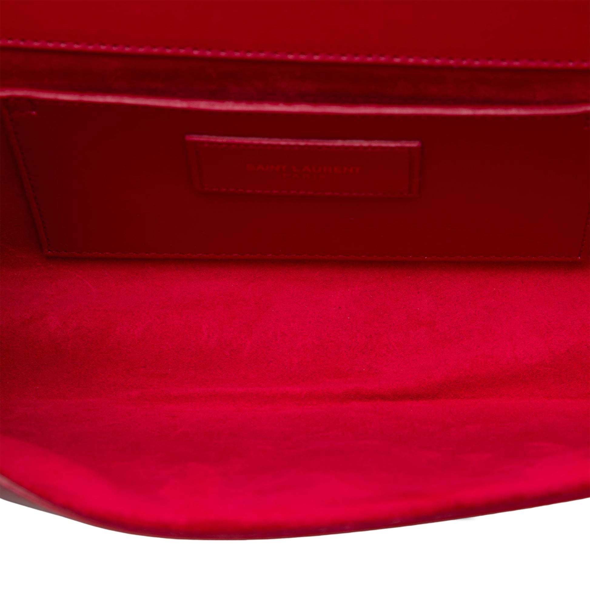 Saint Laurent Smooth Leather Cassandre Clutch
