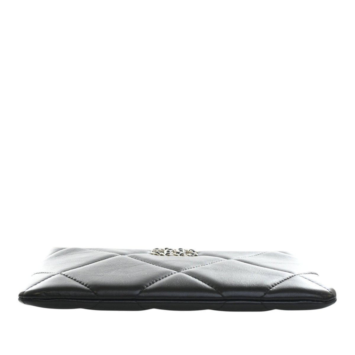 Chanel Small Lambskin 19 O Case Pouch — Black