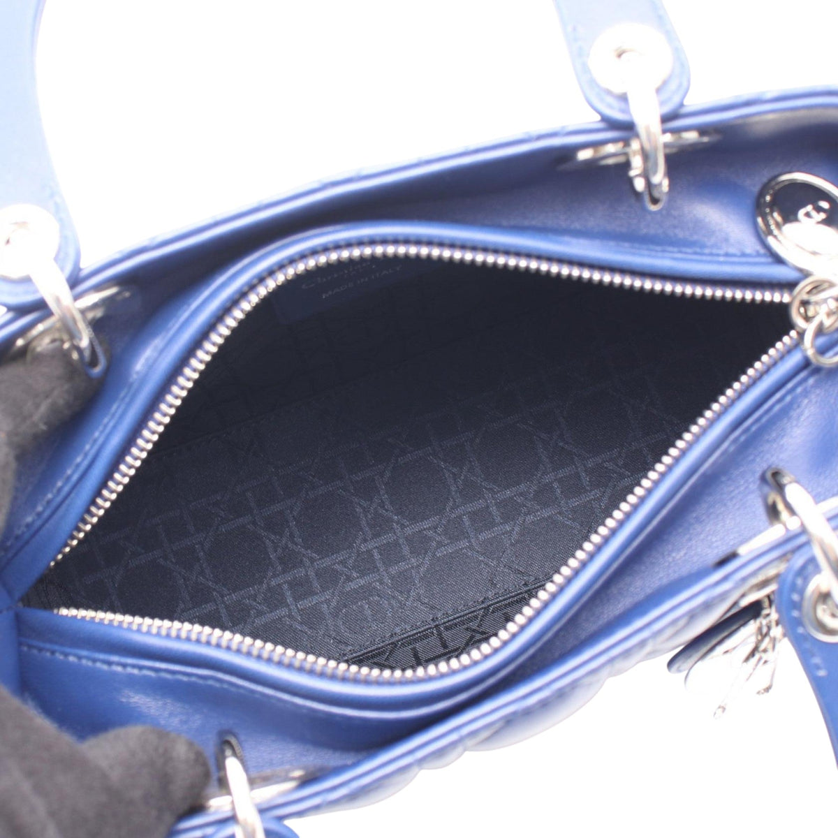 Dior Medium Lambskin Cannage Lady Dior