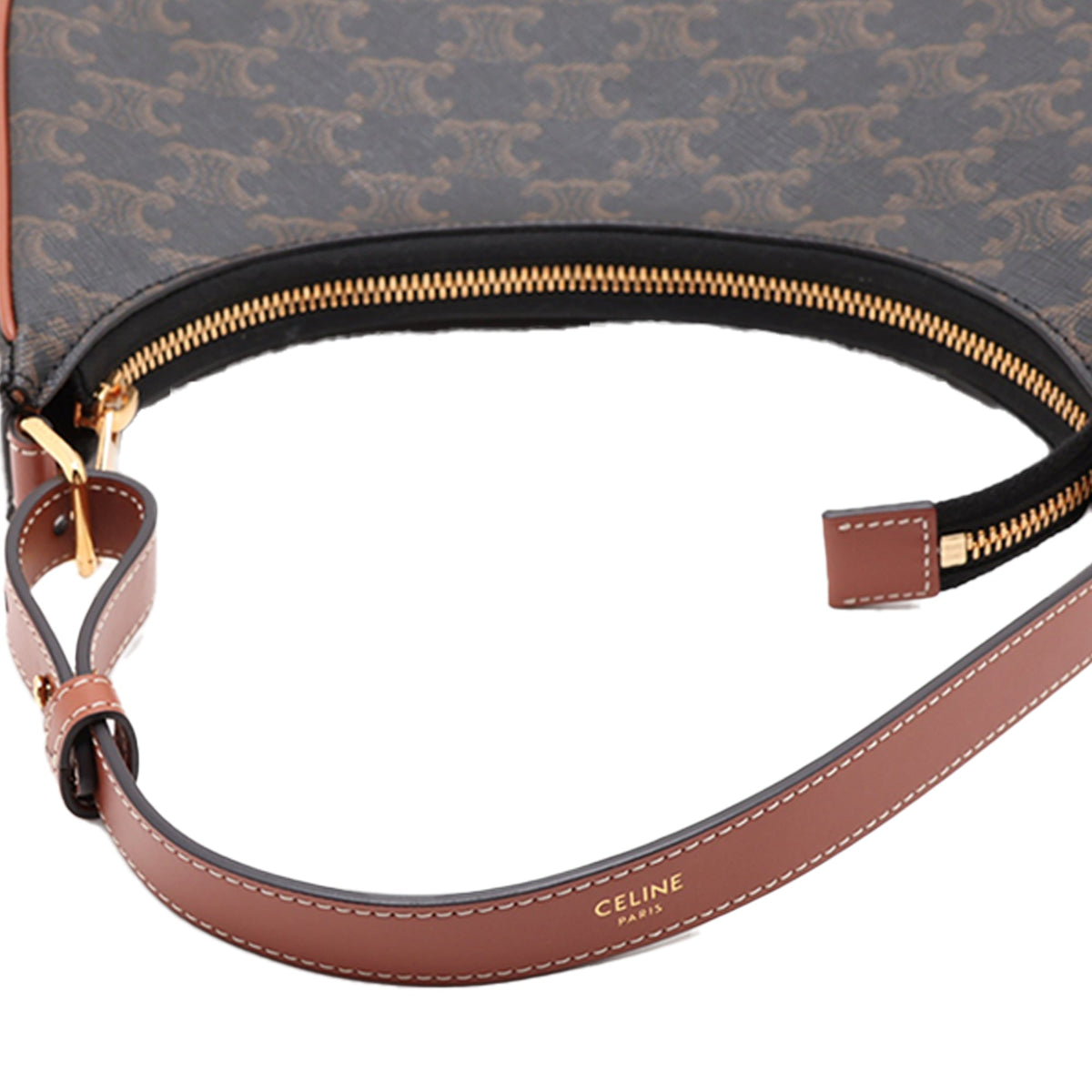 Celine Triomphe Coated Canvas Ava Shoulder Bag
