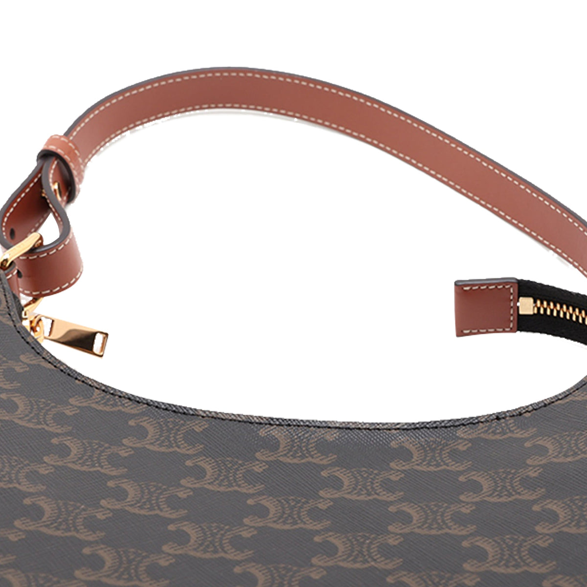 Celine Triomphe Coated Canvas Ava Shoulder Bag