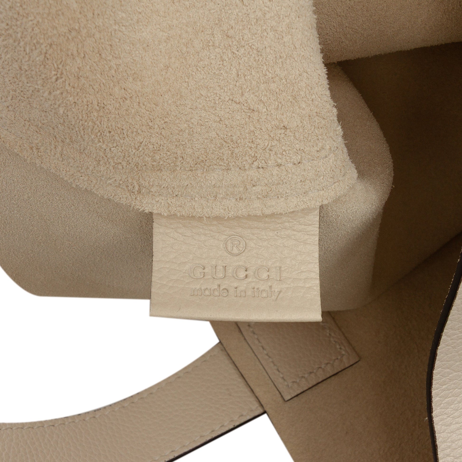 Gucci Calfskin Logo Tote