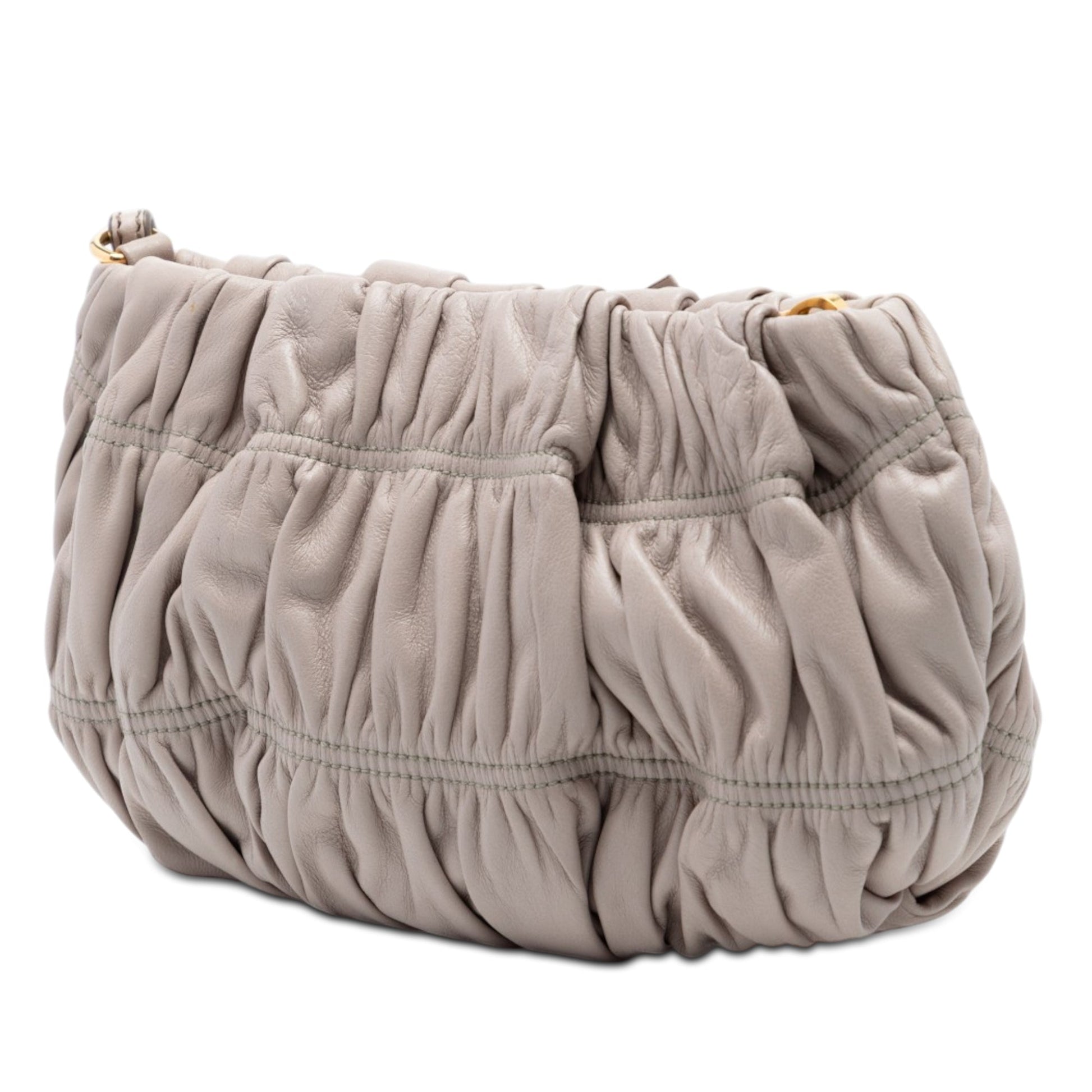 Prada Nappa Gaufre Bow Wristlet Clutch