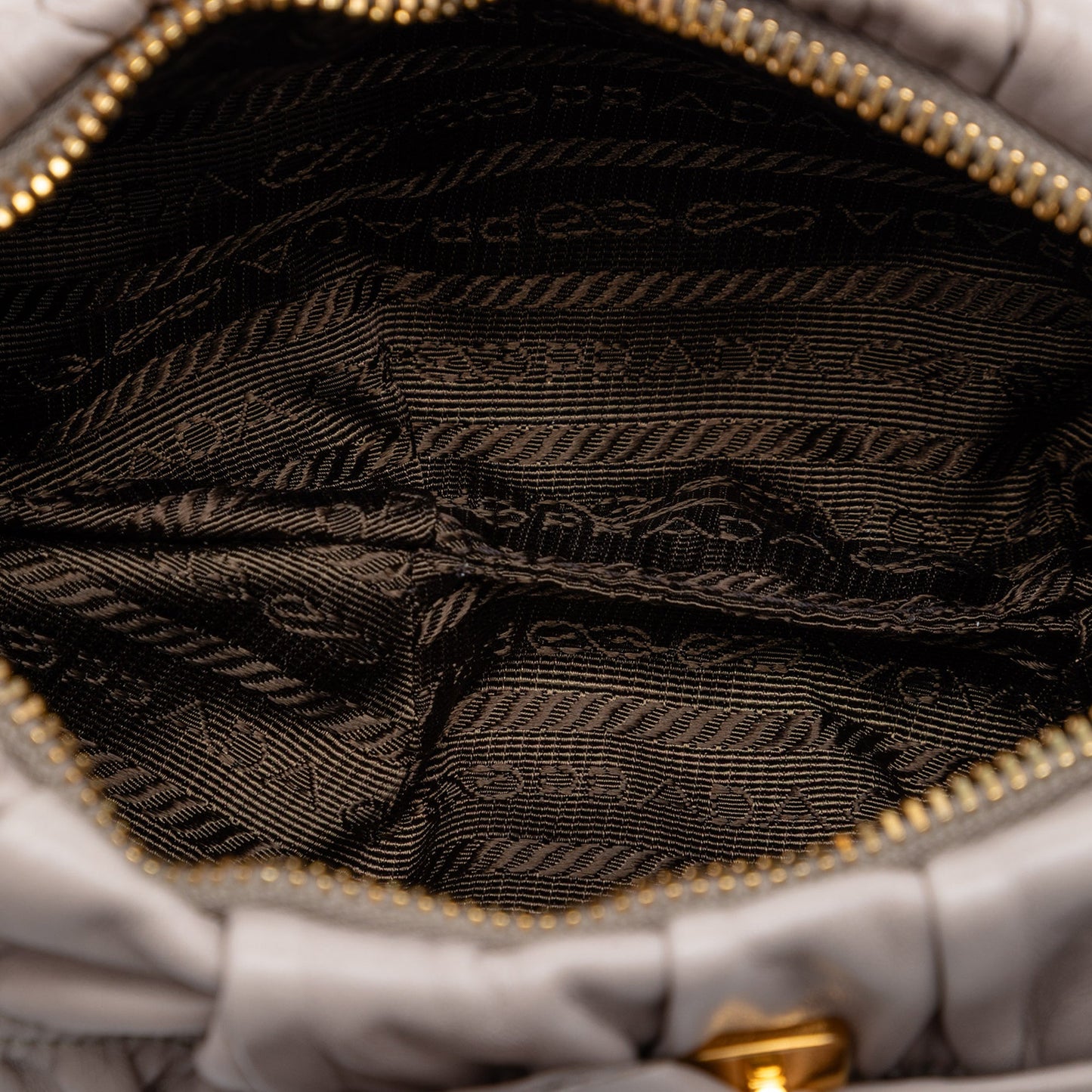 Prada Nappa Gaufre Bow Wristlet Clutch