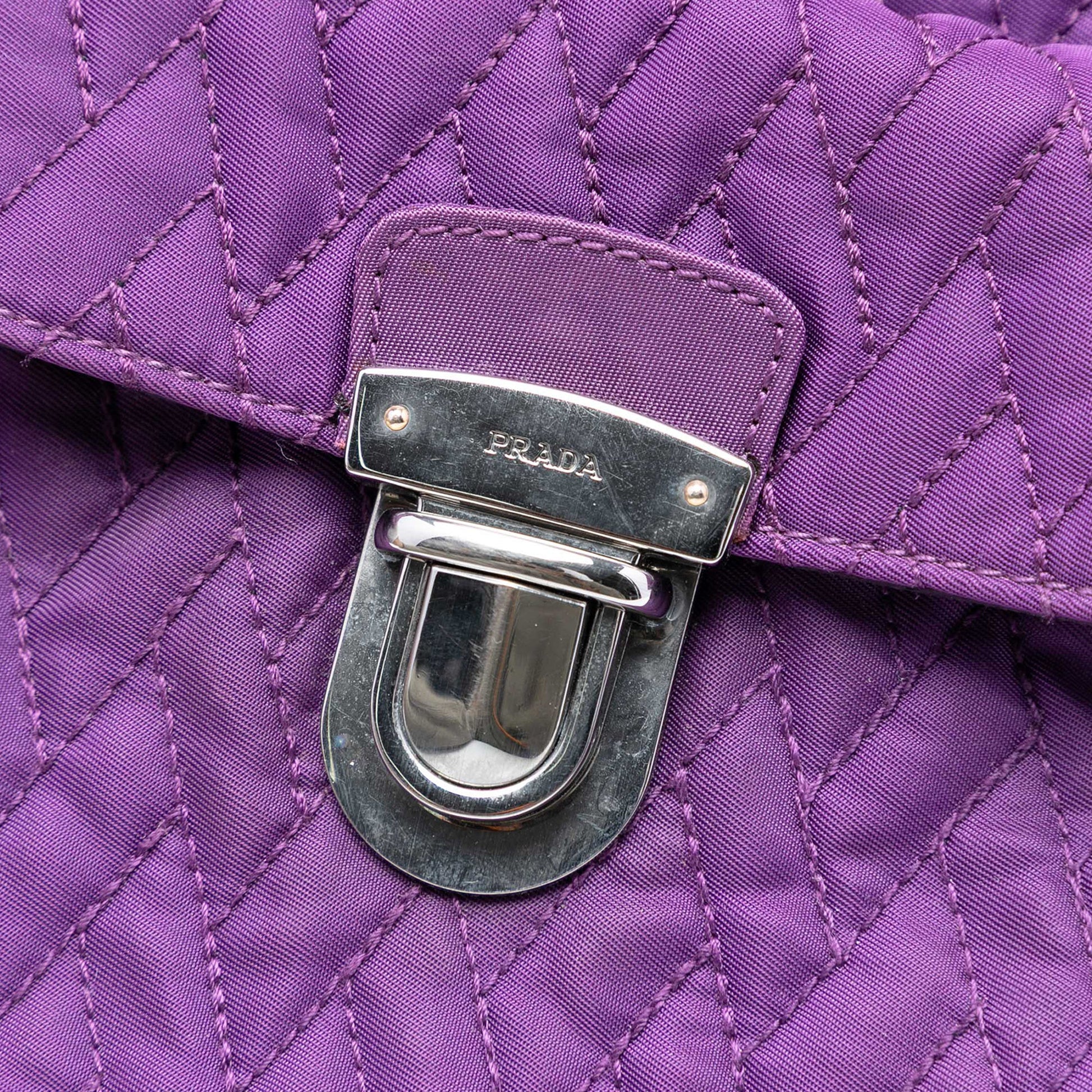 Prada Impuntu Tessuto Chain Tote