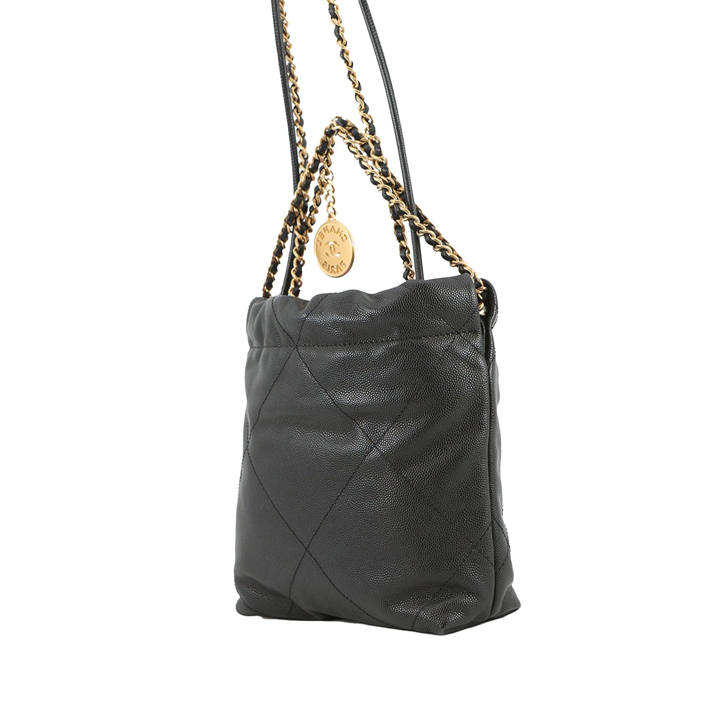Chanel Mini Shiny Caviar 22 Handbag