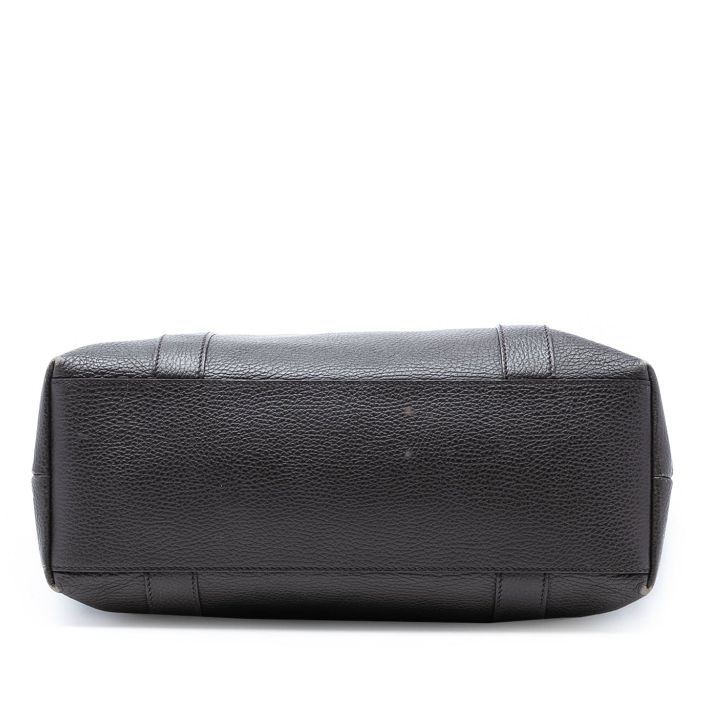 Gucci Grained Calfskin Bamboo Shopper Tote