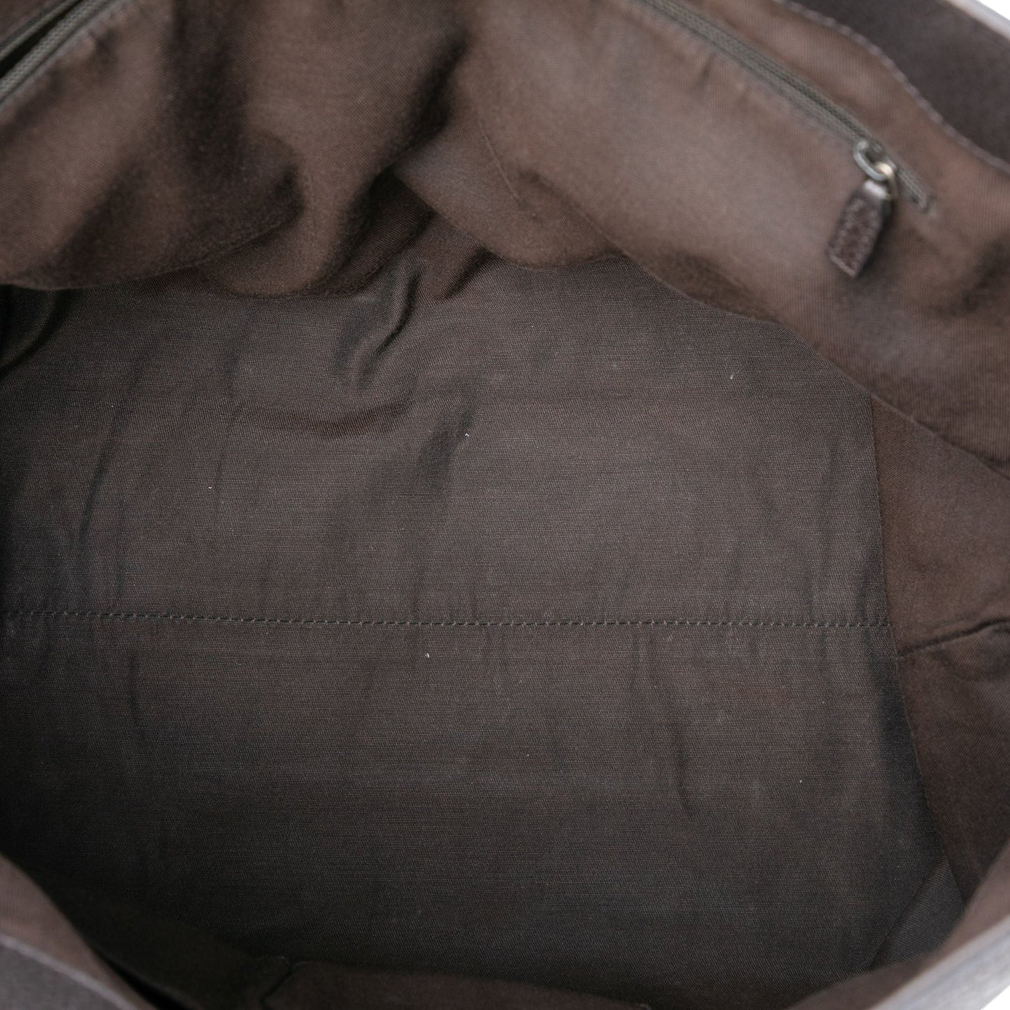 Gucci Grained Calfskin Bamboo Shopper Tote