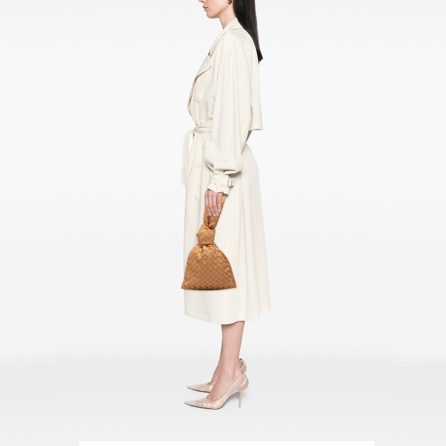 Bottega Veneta Nappa Intrecciato BV Twist Clutch