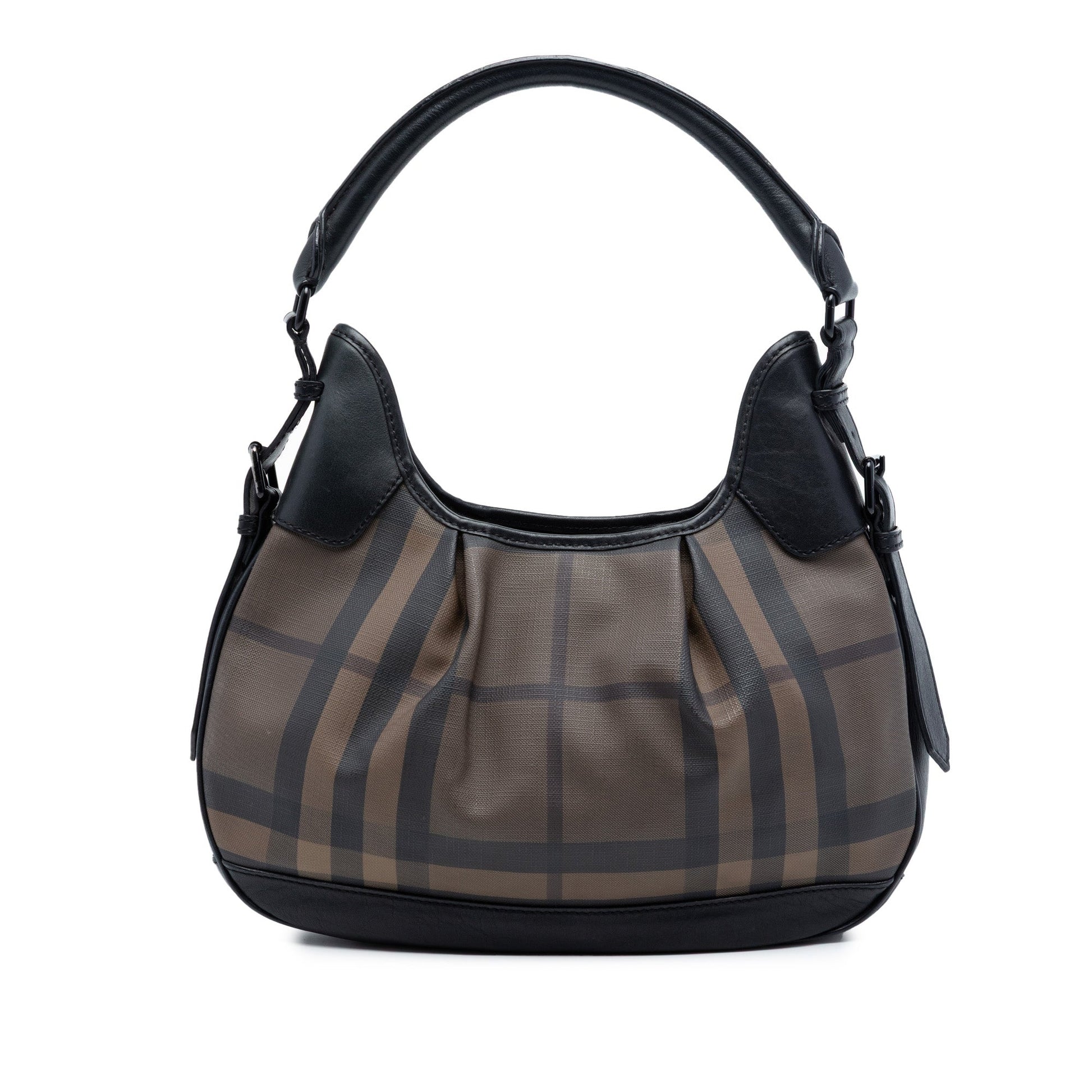 Smoked Check Coated Canvas Brooklyn Hobo