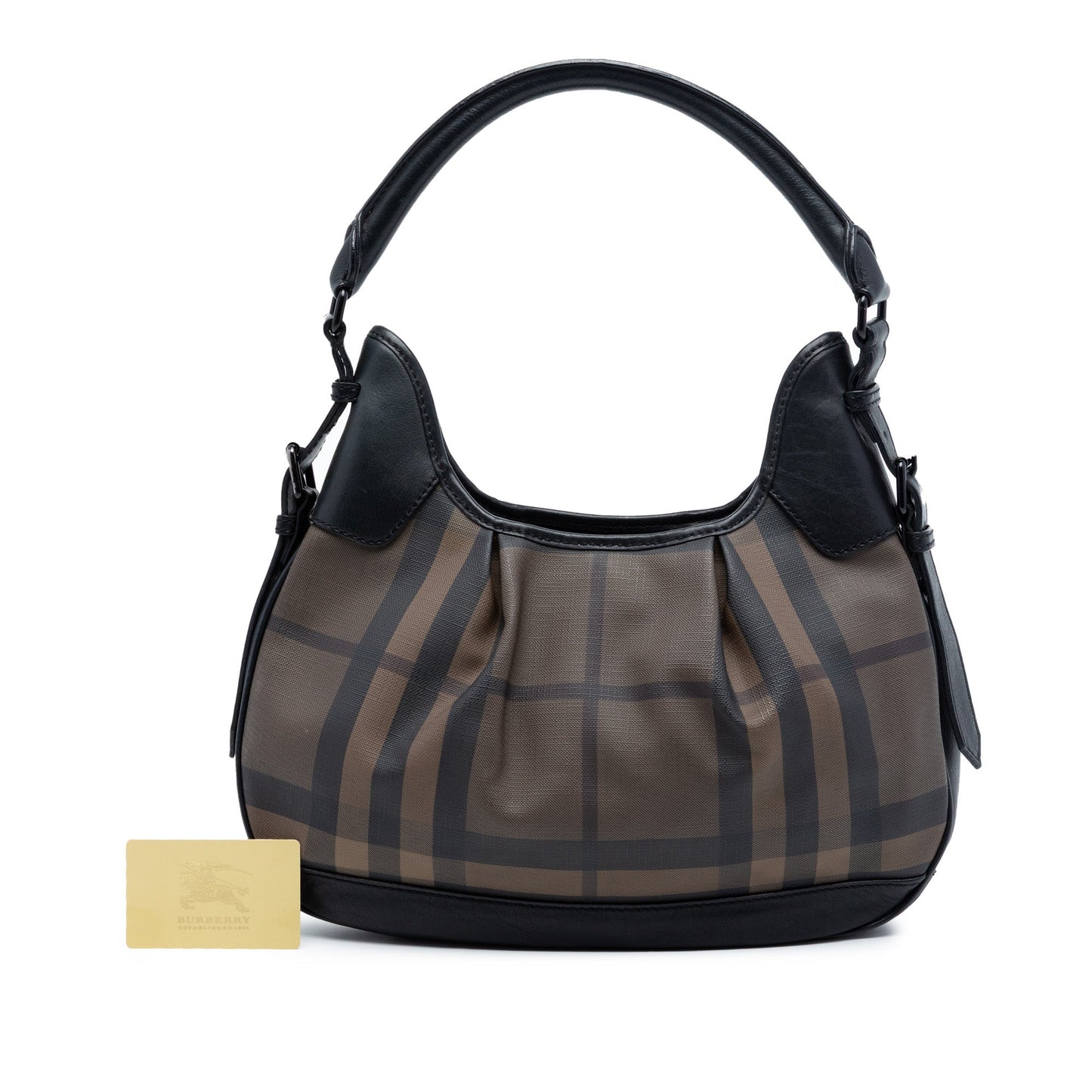 Smoked Check Coated Canvas Brooklyn Hobo