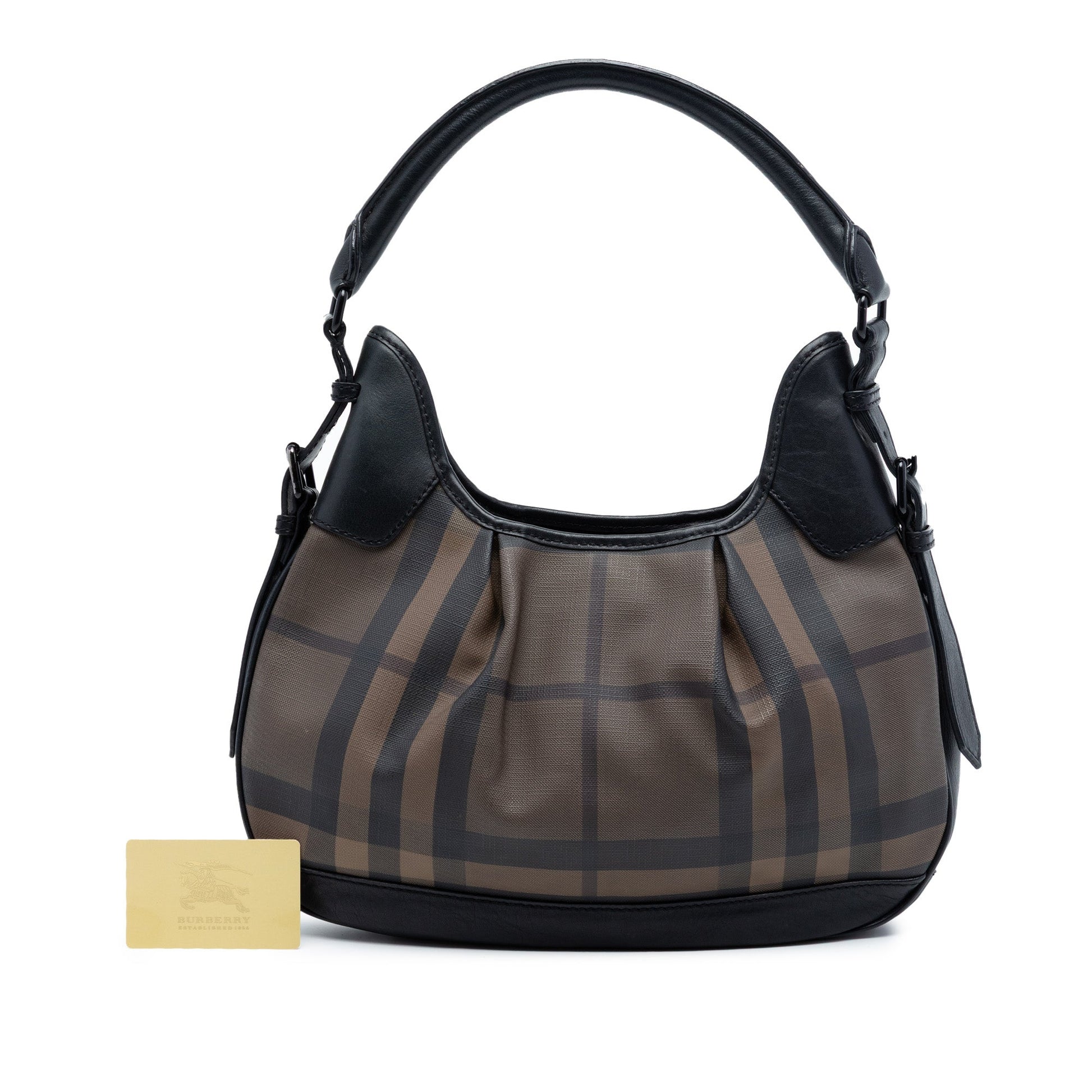 Smoked Check Coated Canvas Brooklyn Hobo