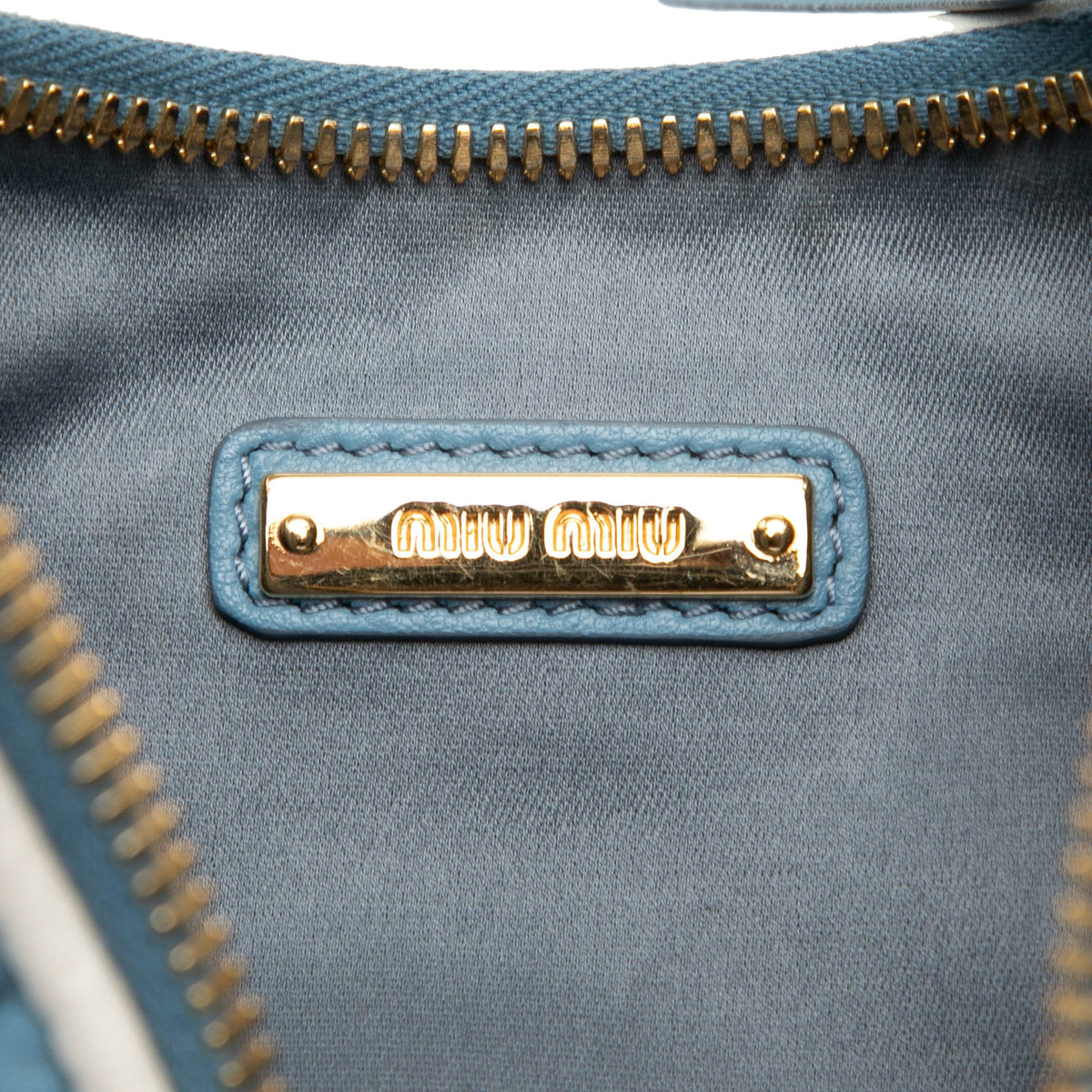 Miu Miu Bicolor Matelasse Nappa Rider Shoulder Bag