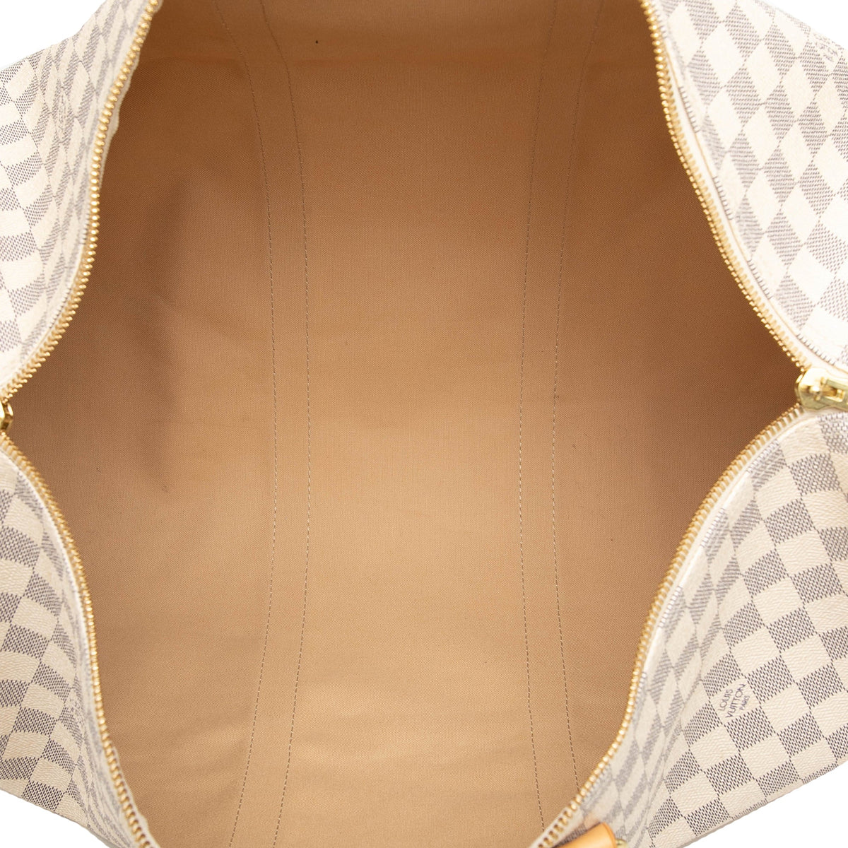 Louis Vuitton Damier Azur Keepall 50 — White