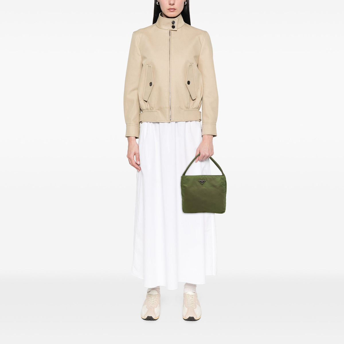 Prada Tessuto Tote — Green