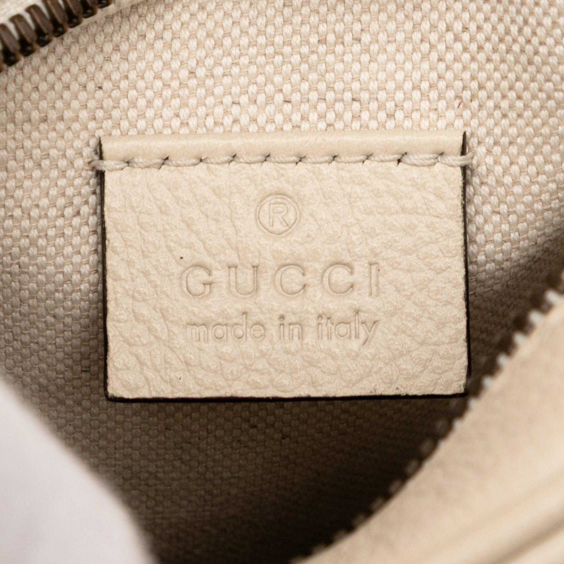 Gucci Mini Grained Calfskin Logo Crossbody