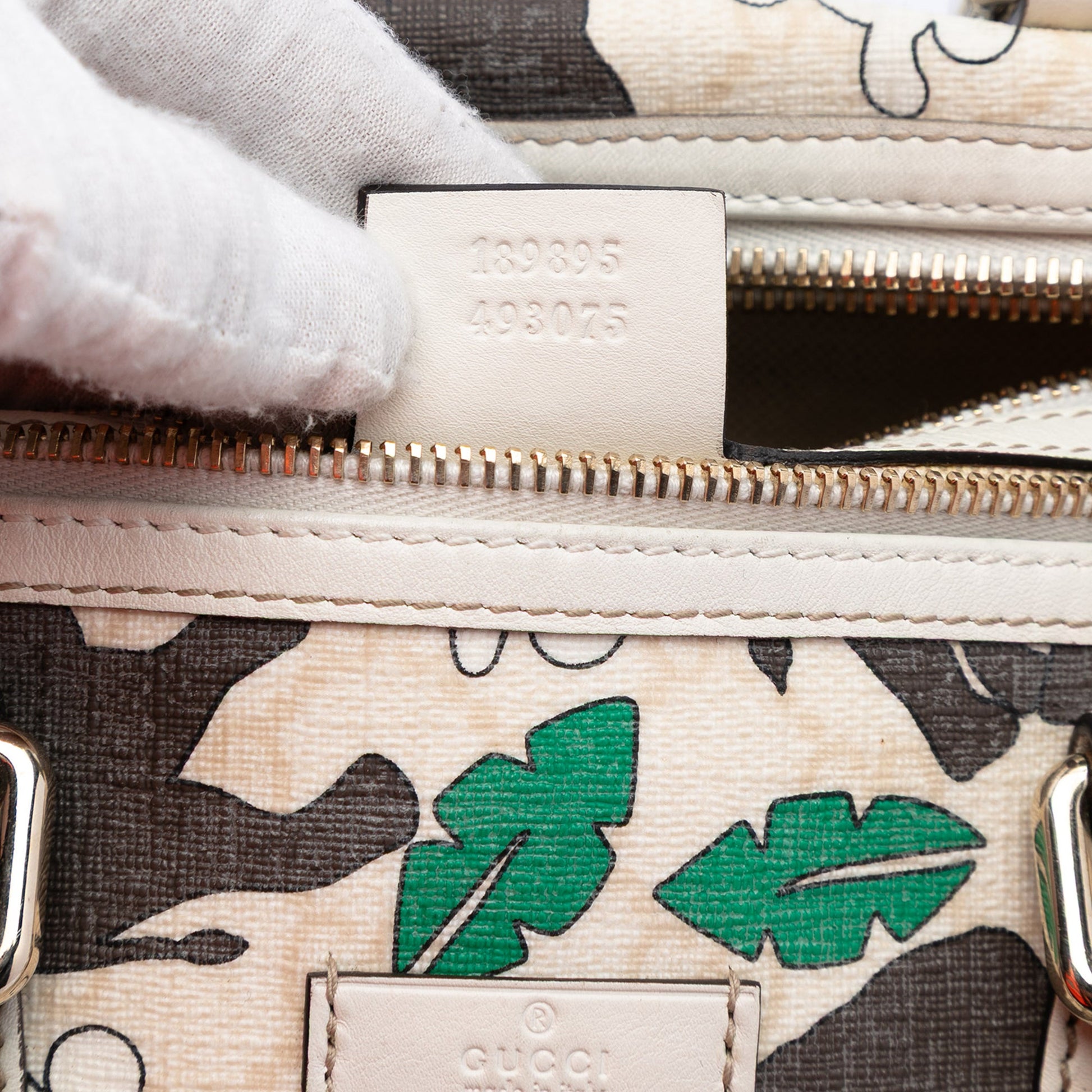Gucci Limited Edition Medium GG Supreme Snowman In Africa Joy Boston Bag