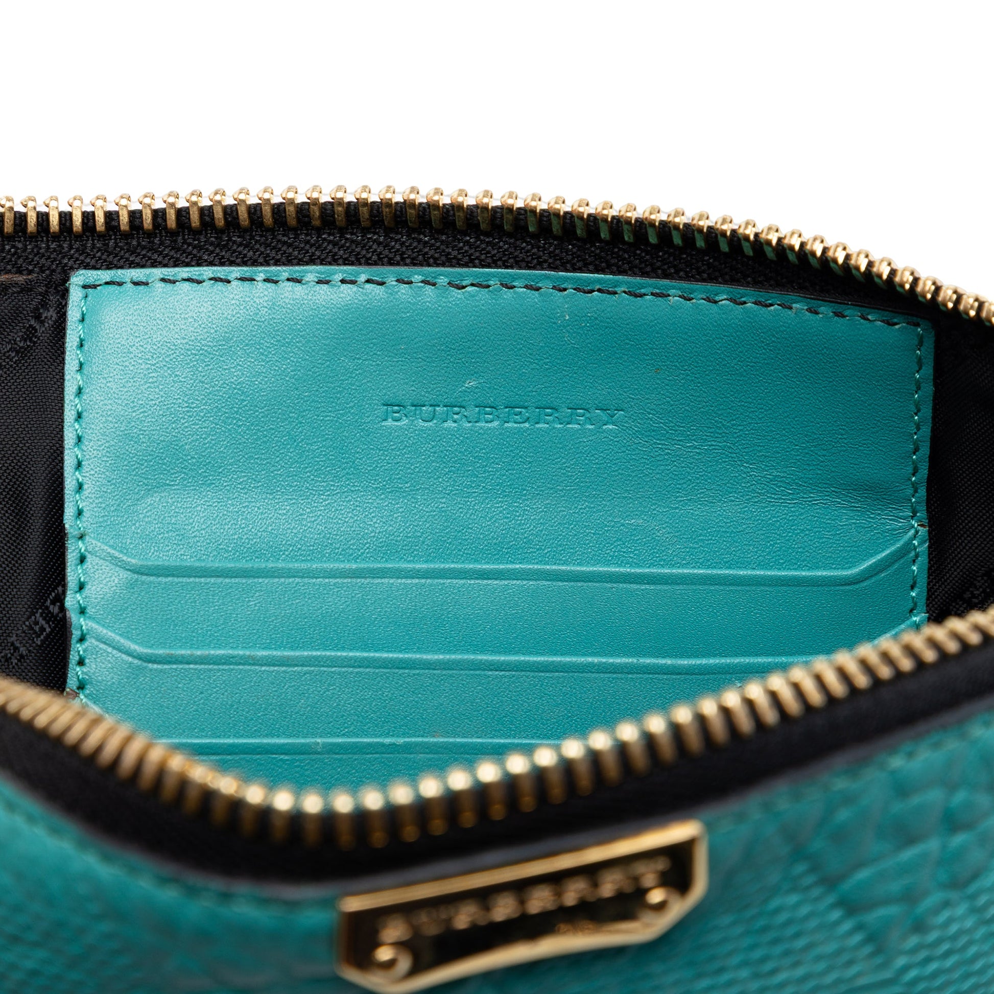 Burberry Grain Check Embossed Leather Peyton Crossbody