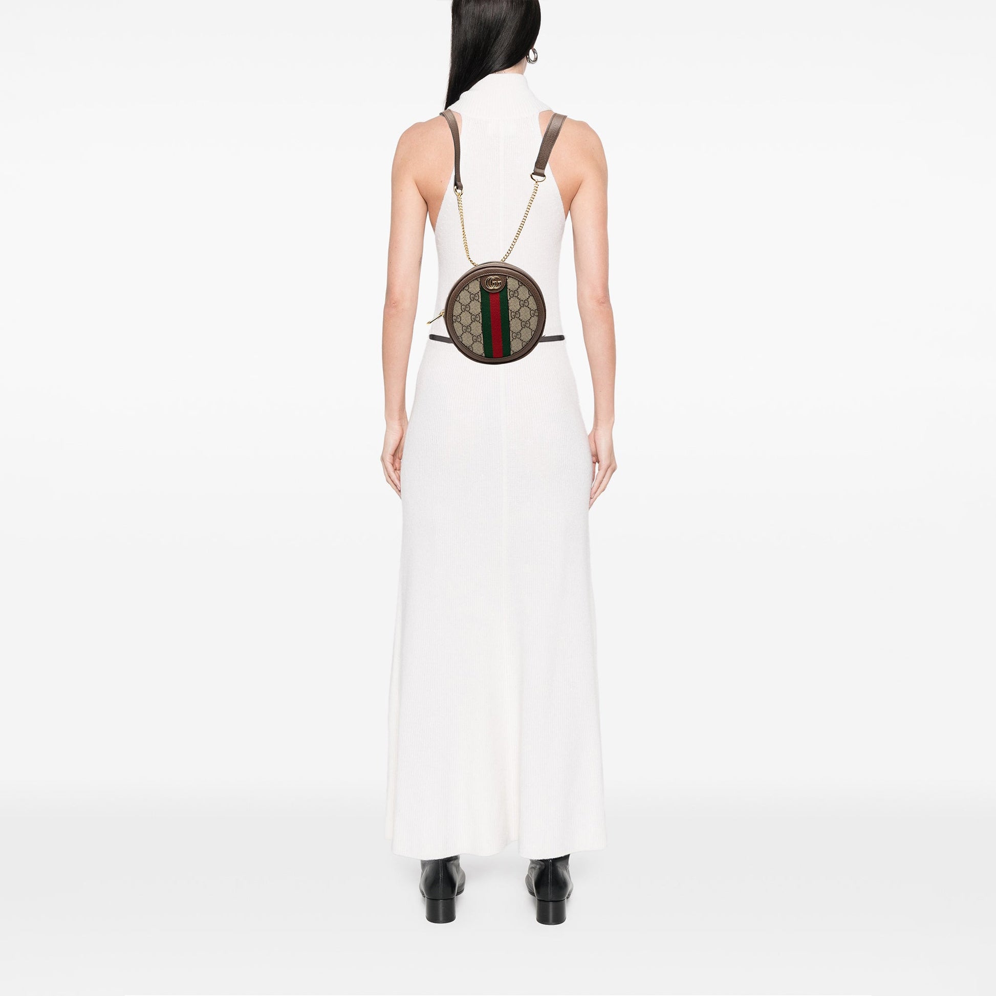 Mini GG Supreme Web Ophidia Round Backpack