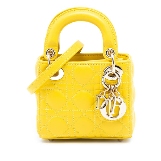 Dior Micro Lambskin Cannage Lady Dior