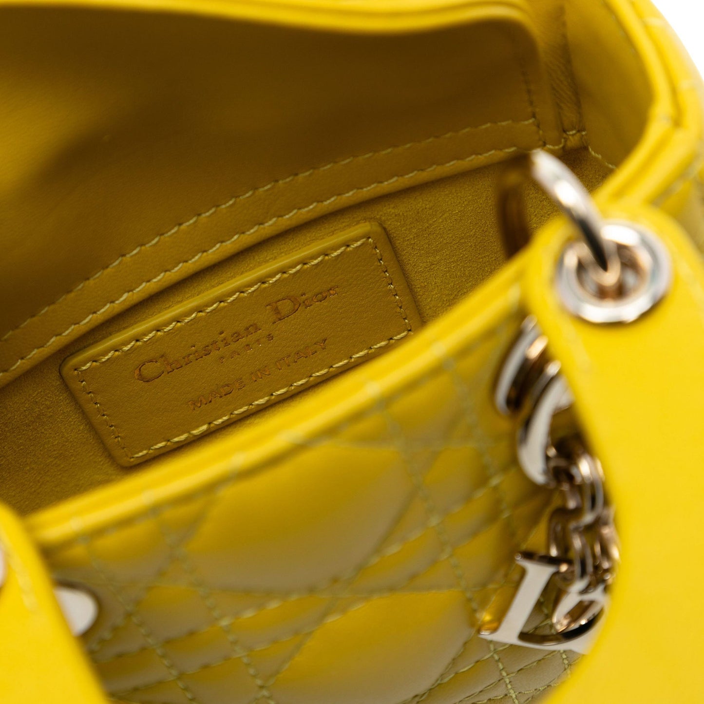 Dior Micro Lambskin Cannage Lady Dior