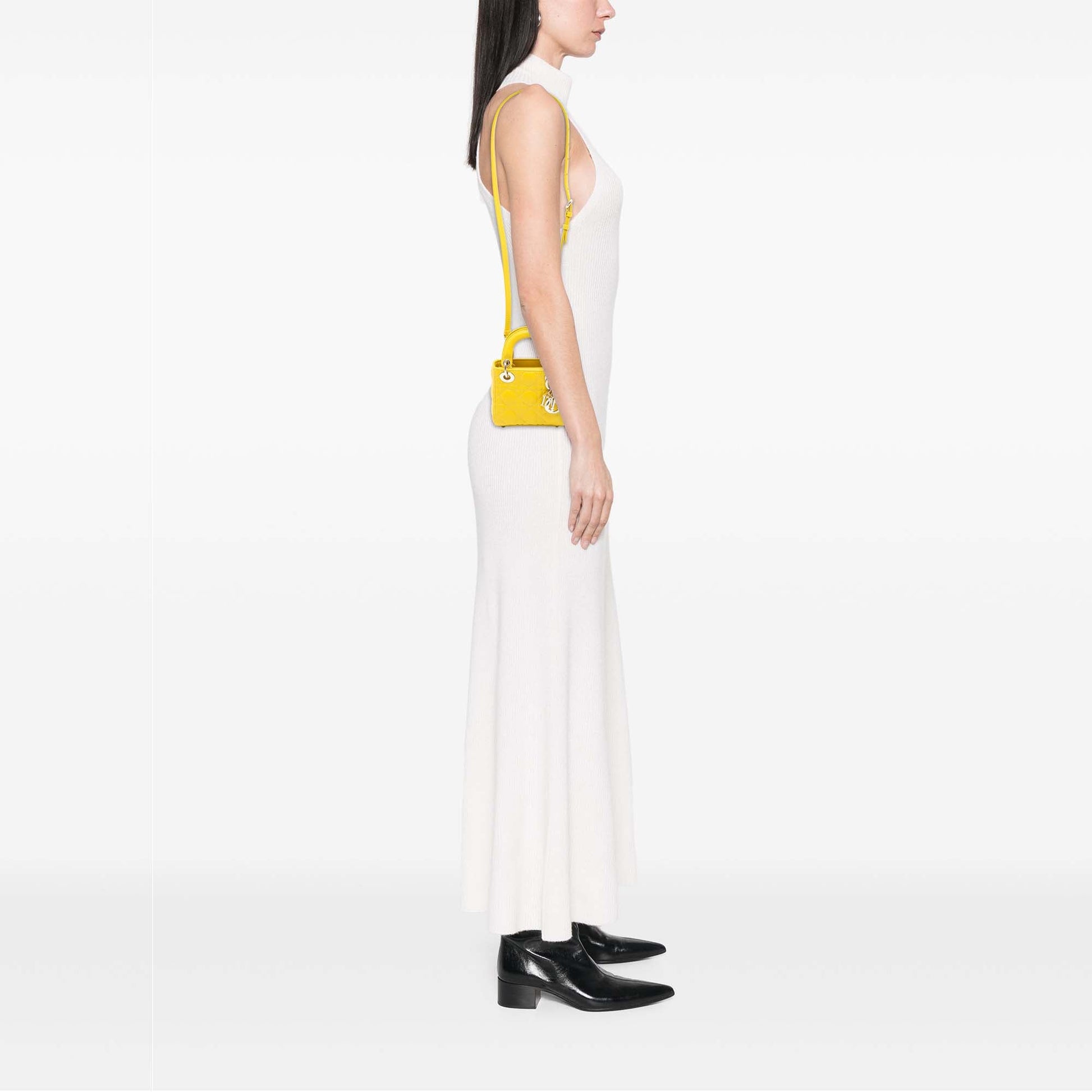 Dior Micro Lambskin Cannage Lady Dior