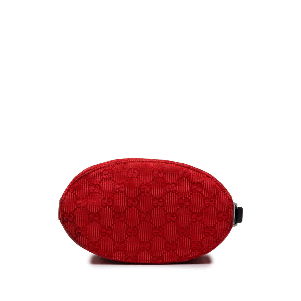 Gucci GG Canvas Top Handle Bucket Bag — Red