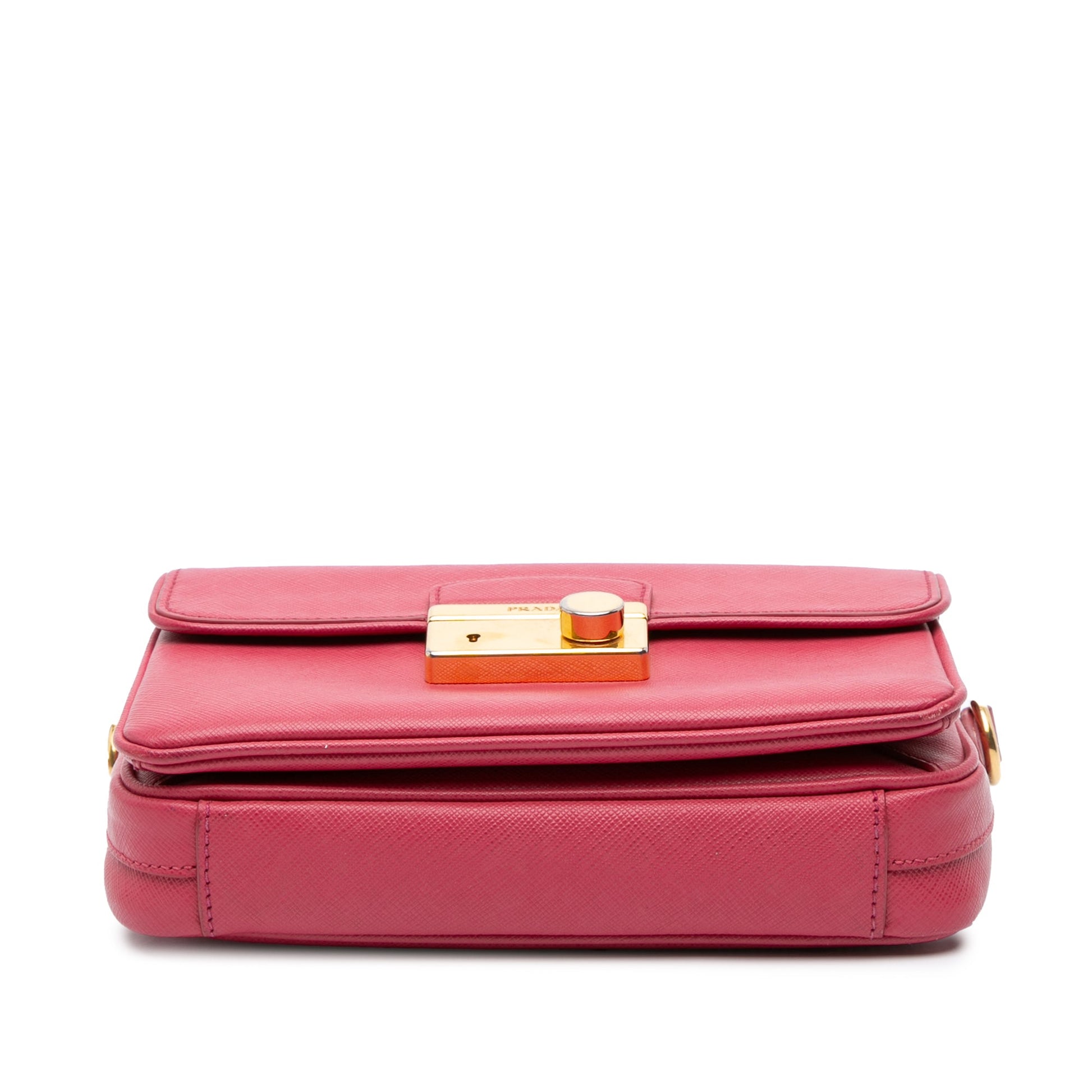 Prada Saffiano Sound Lock Satchel
