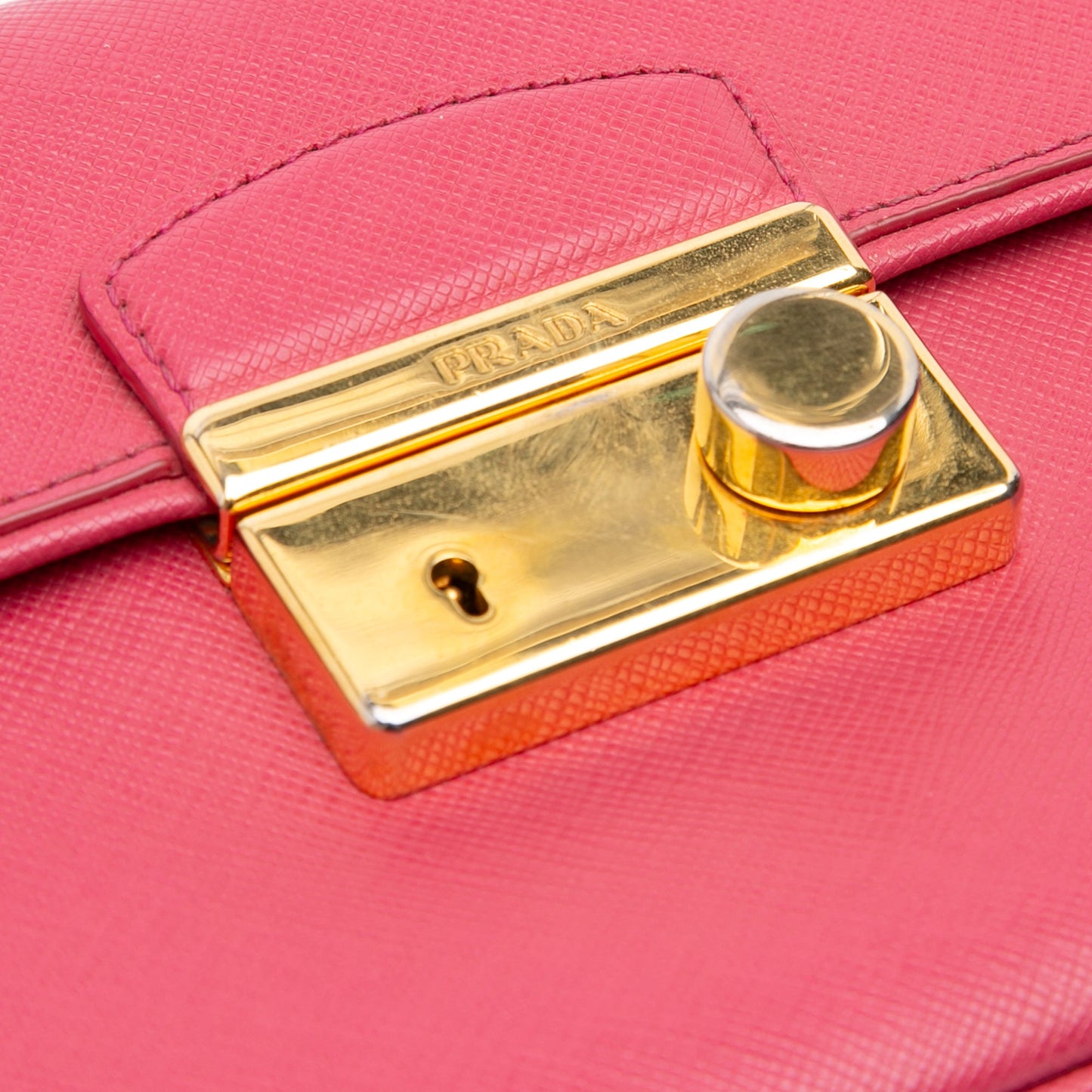 Prada Saffiano Sound Lock Satchel