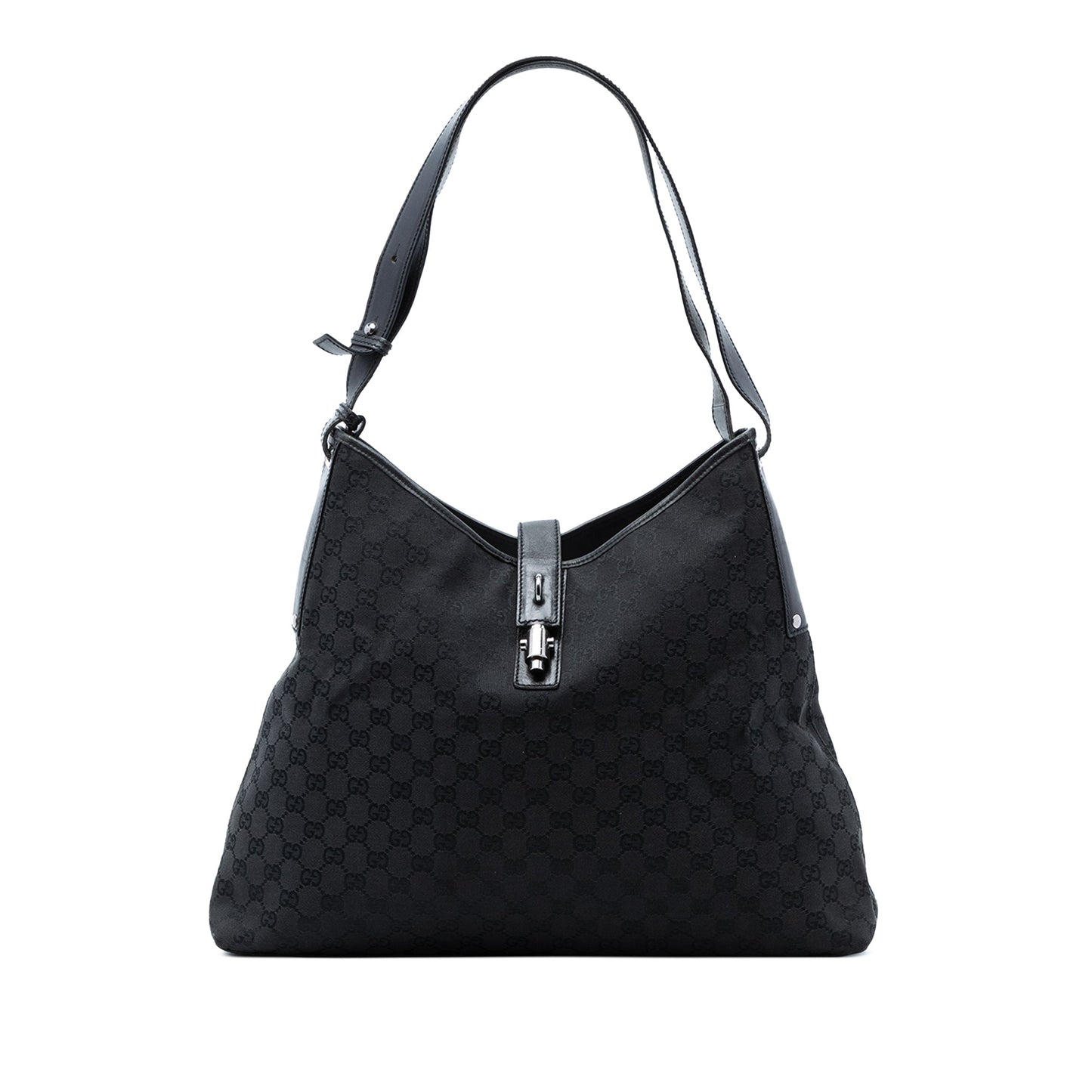 GG Canvas Piston Shoulder Bag
