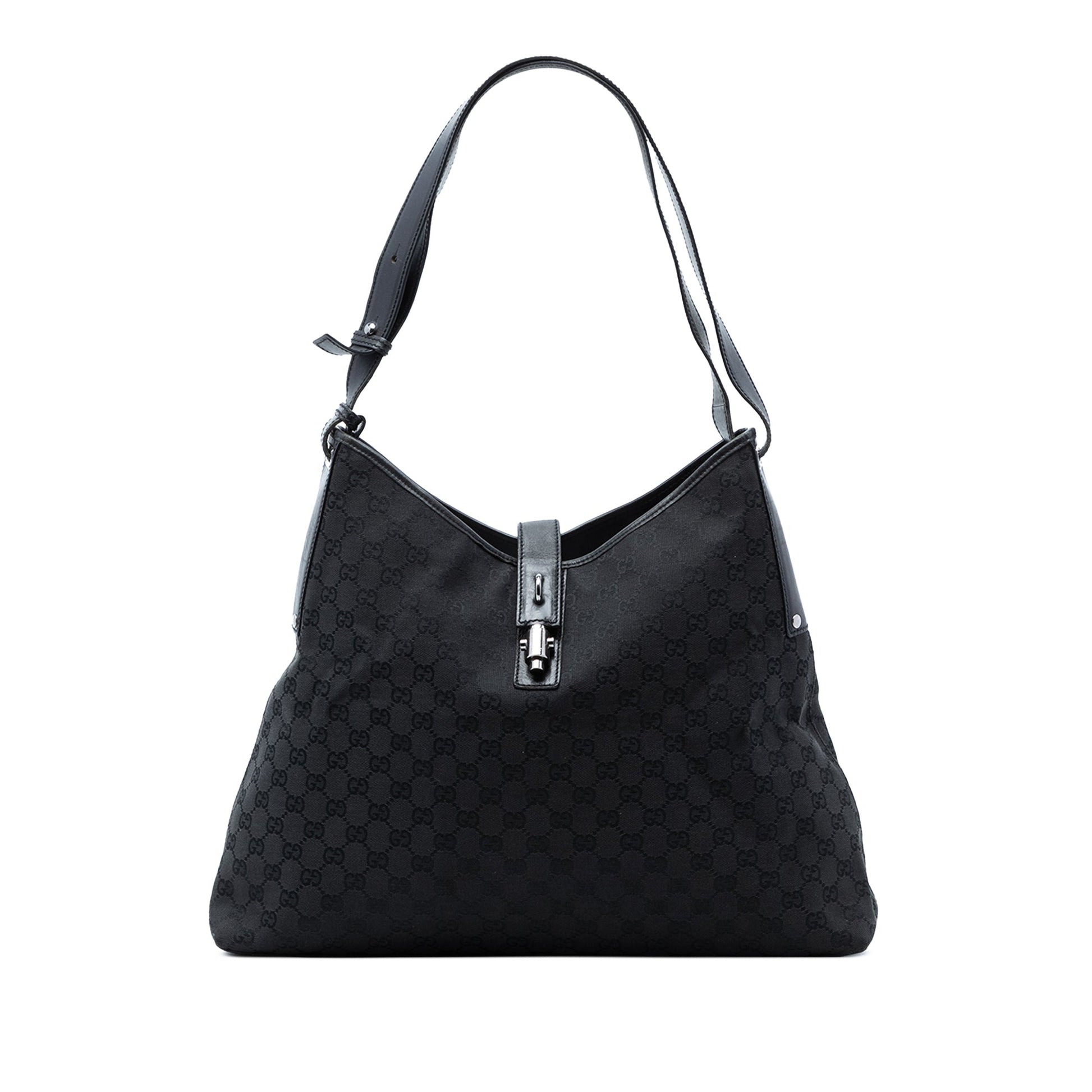 GG Canvas Piston Shoulder Bag