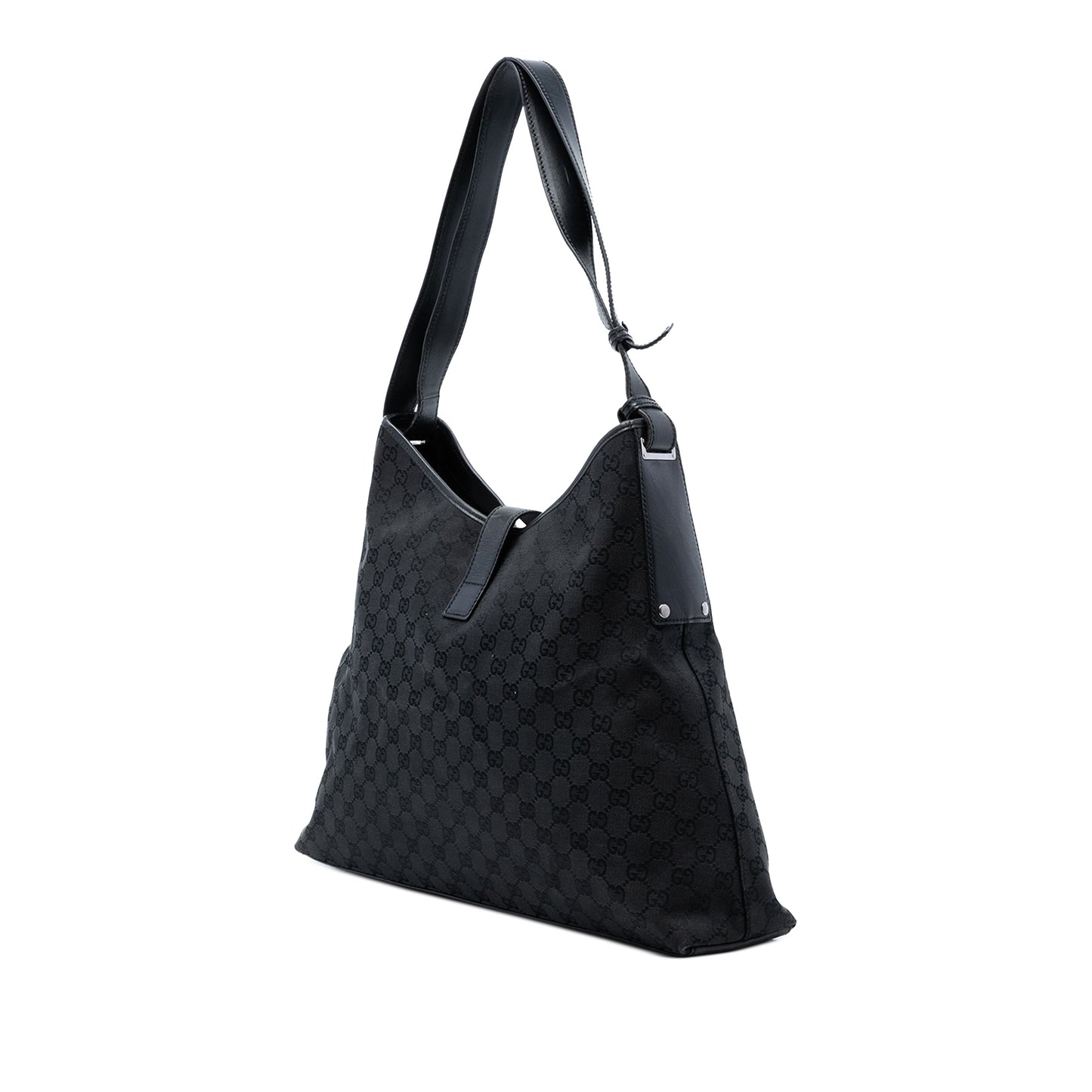 GG Canvas Piston Shoulder Bag