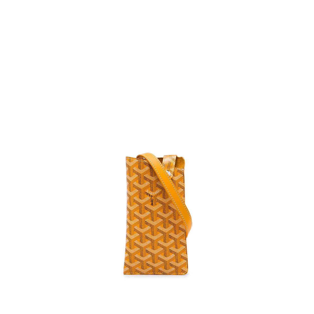 Goyard Goyardine Montmartre GM Glasses Case — Yellow