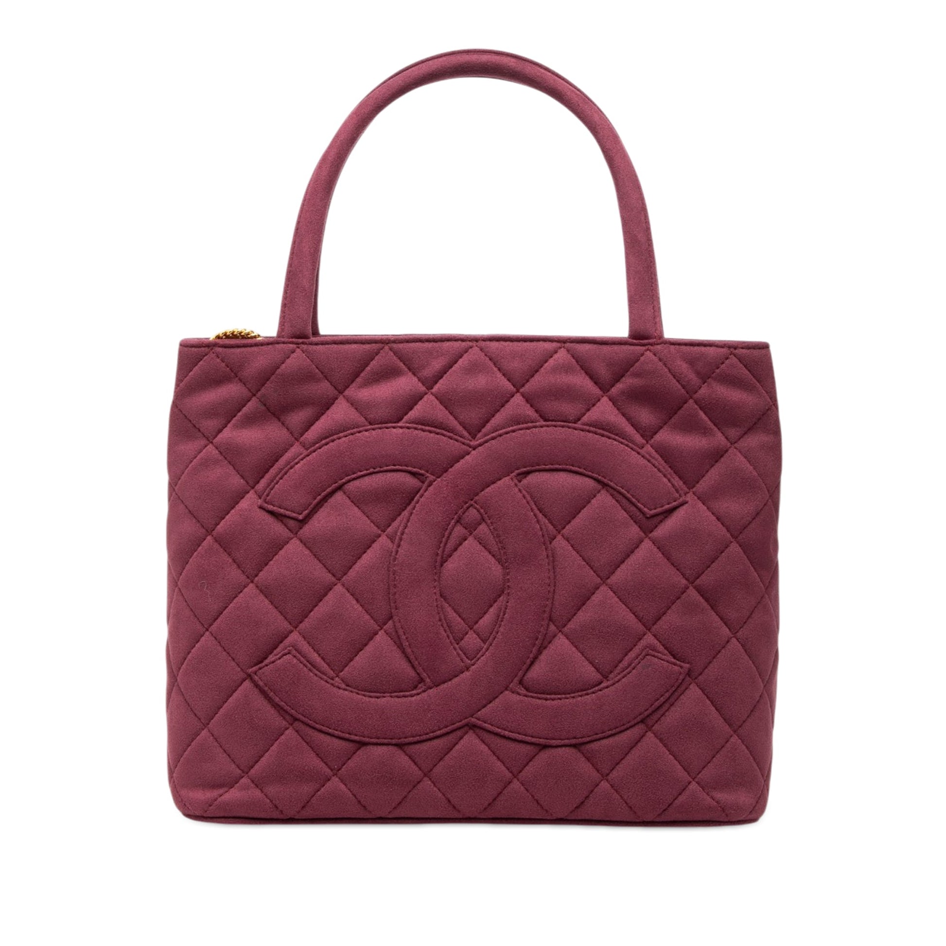 Chanel Suede Medallion Tote