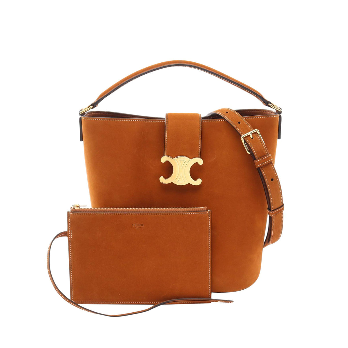 Celine Medium Smooth Calfskin Louise Bucket Bag