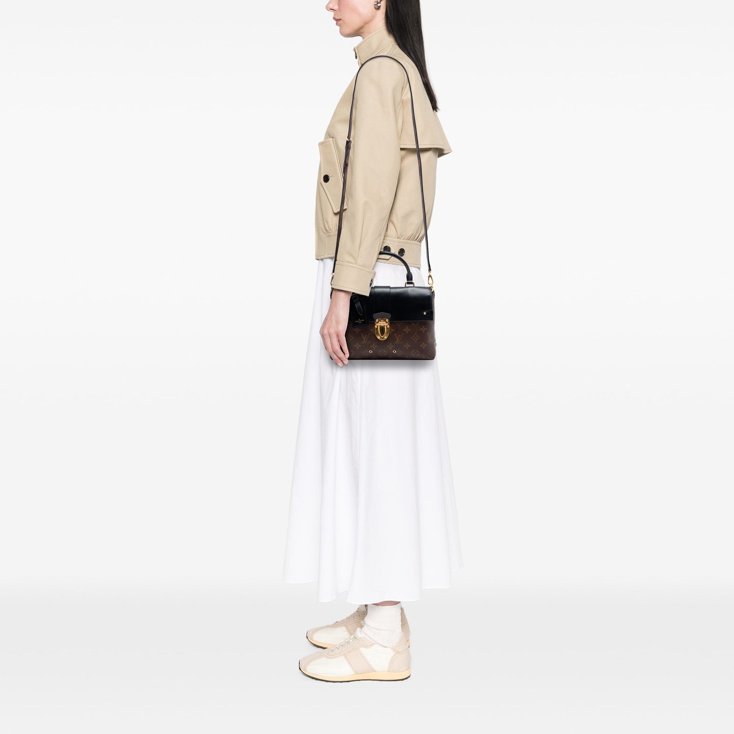 Louis Vuitton Monogram One Handle Flap MM Satchel