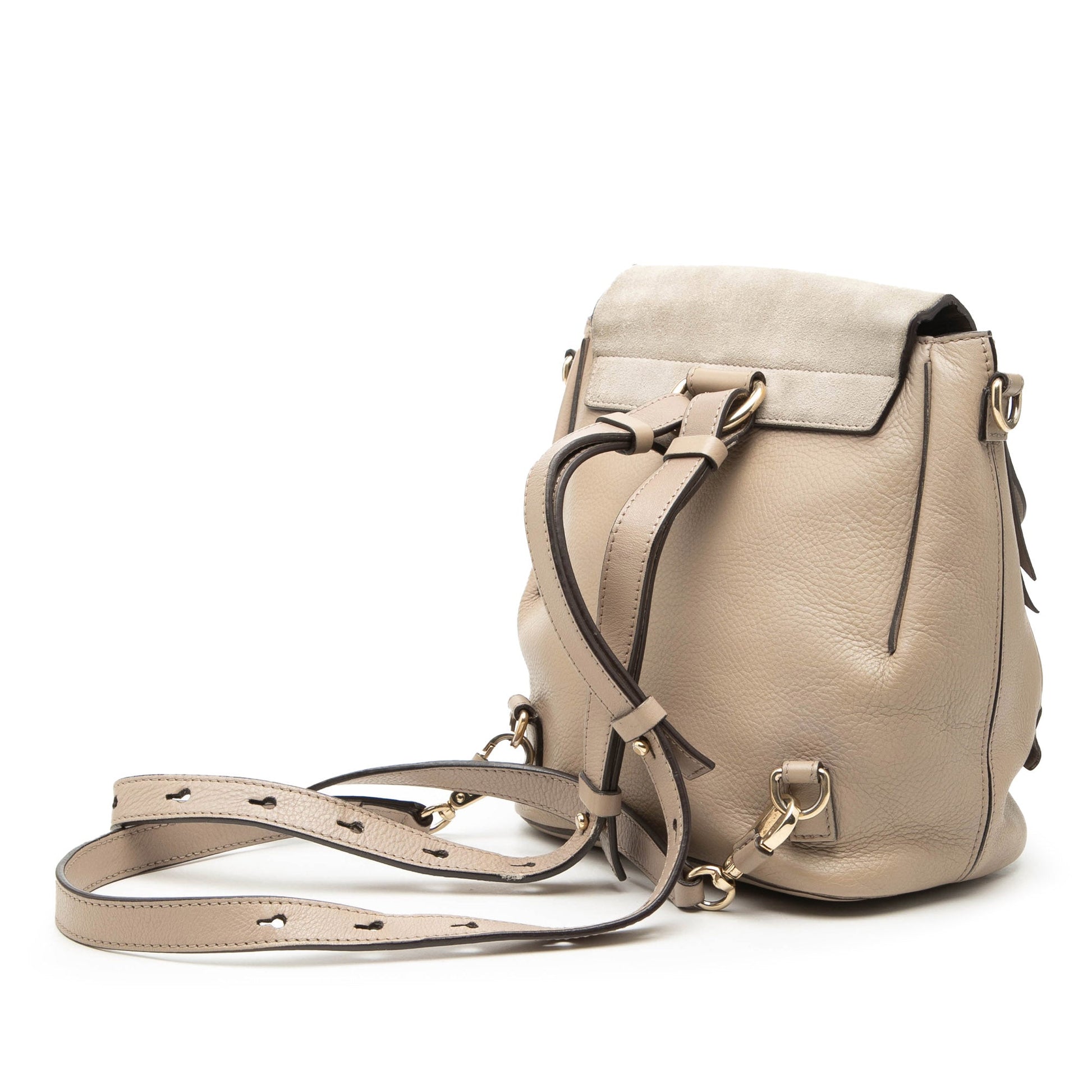 Chloé Small Calfskin and Suede Faye Backpack