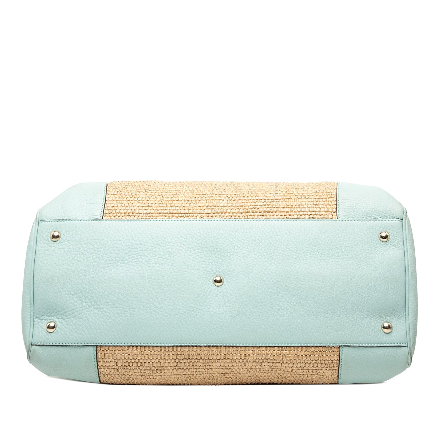 Gucci Large Raffia Bamboo Shopper Satchel